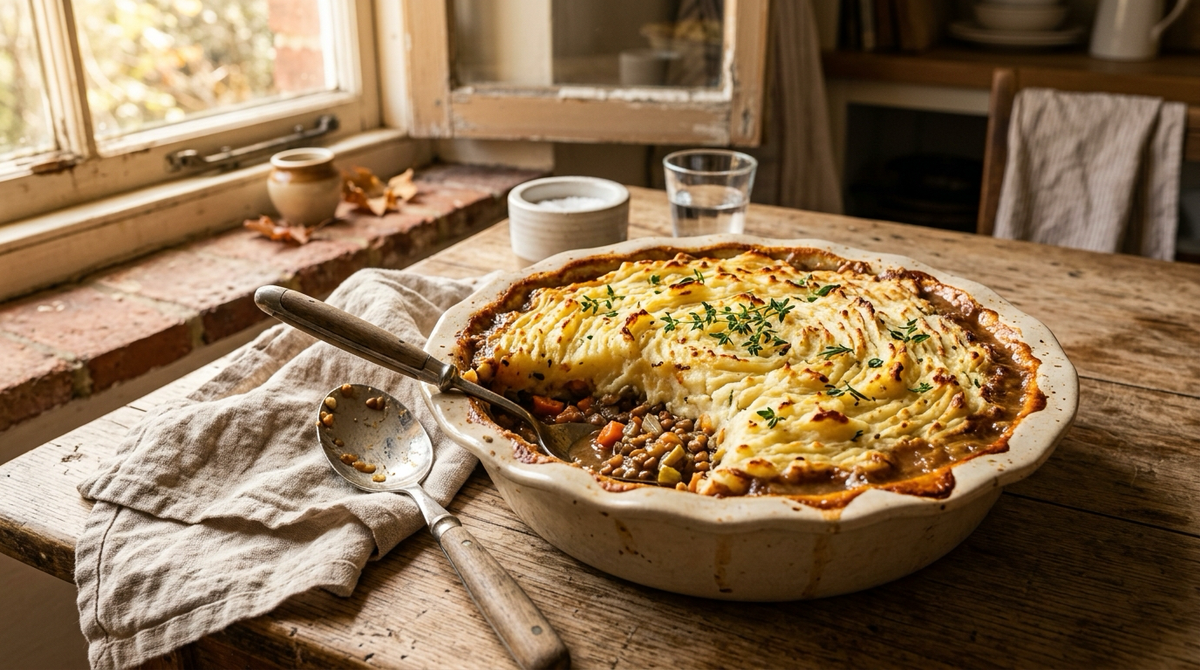 The Good Shepherd's Table: Savory Lentil Shepherd's Pie