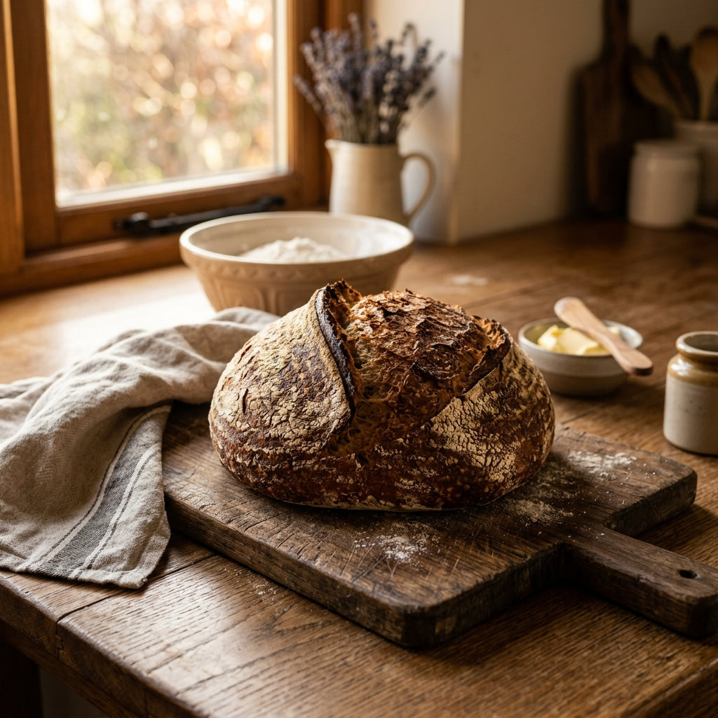 The Ancestral Hearth: Slow-Fermented Einkorn Sourdough