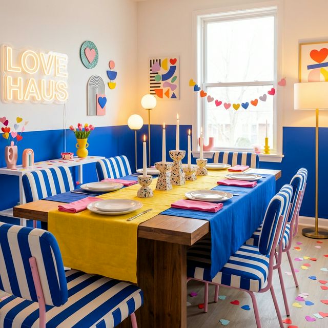 Love Is Not Beige: A Valentine's Day Table That Actually Has a Pulse