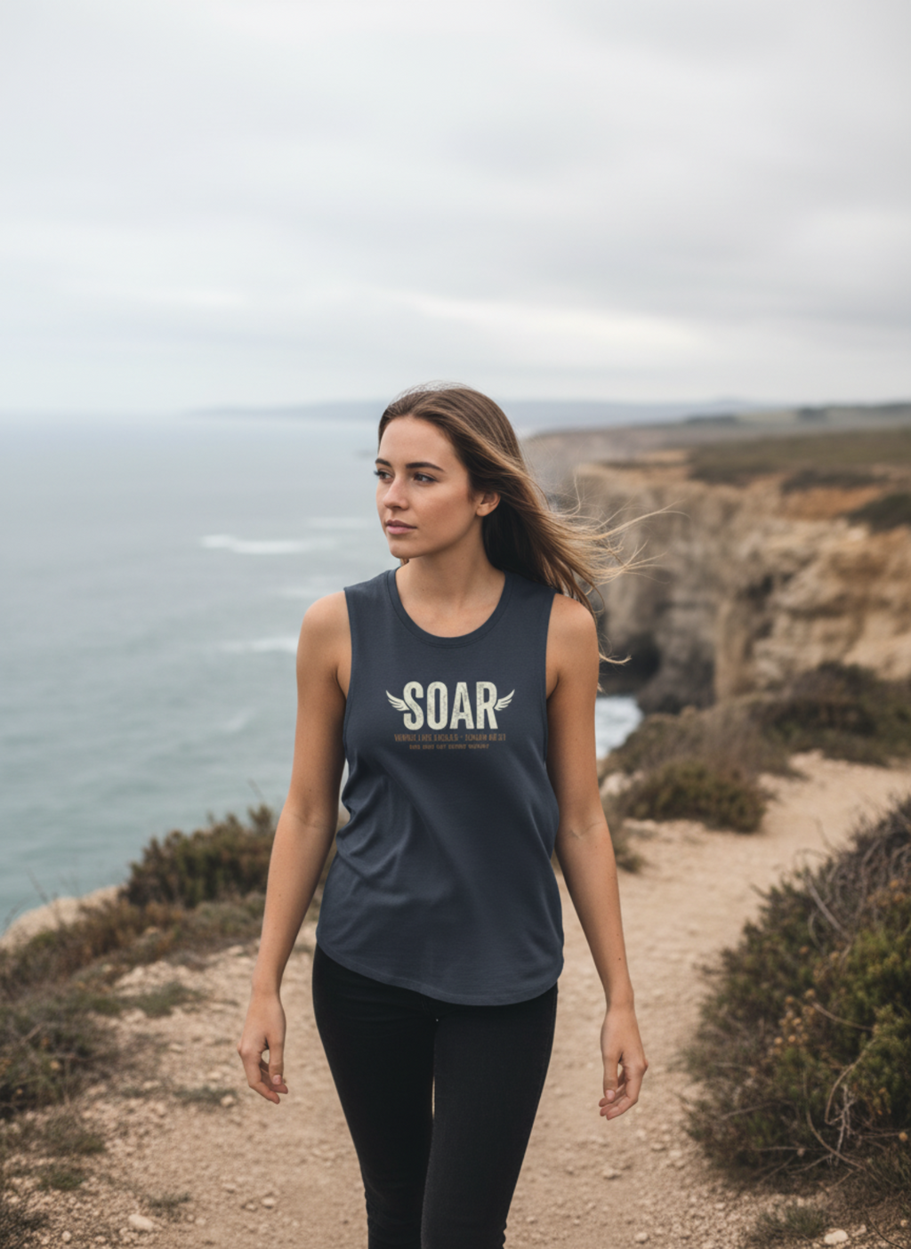 SOAR Isaiah 40:31 Tank Top, Wings Like Eagles Muscle Tank, Christian Workout Shirt, Faith Gym Apparel, Inspirational Unisex Tank