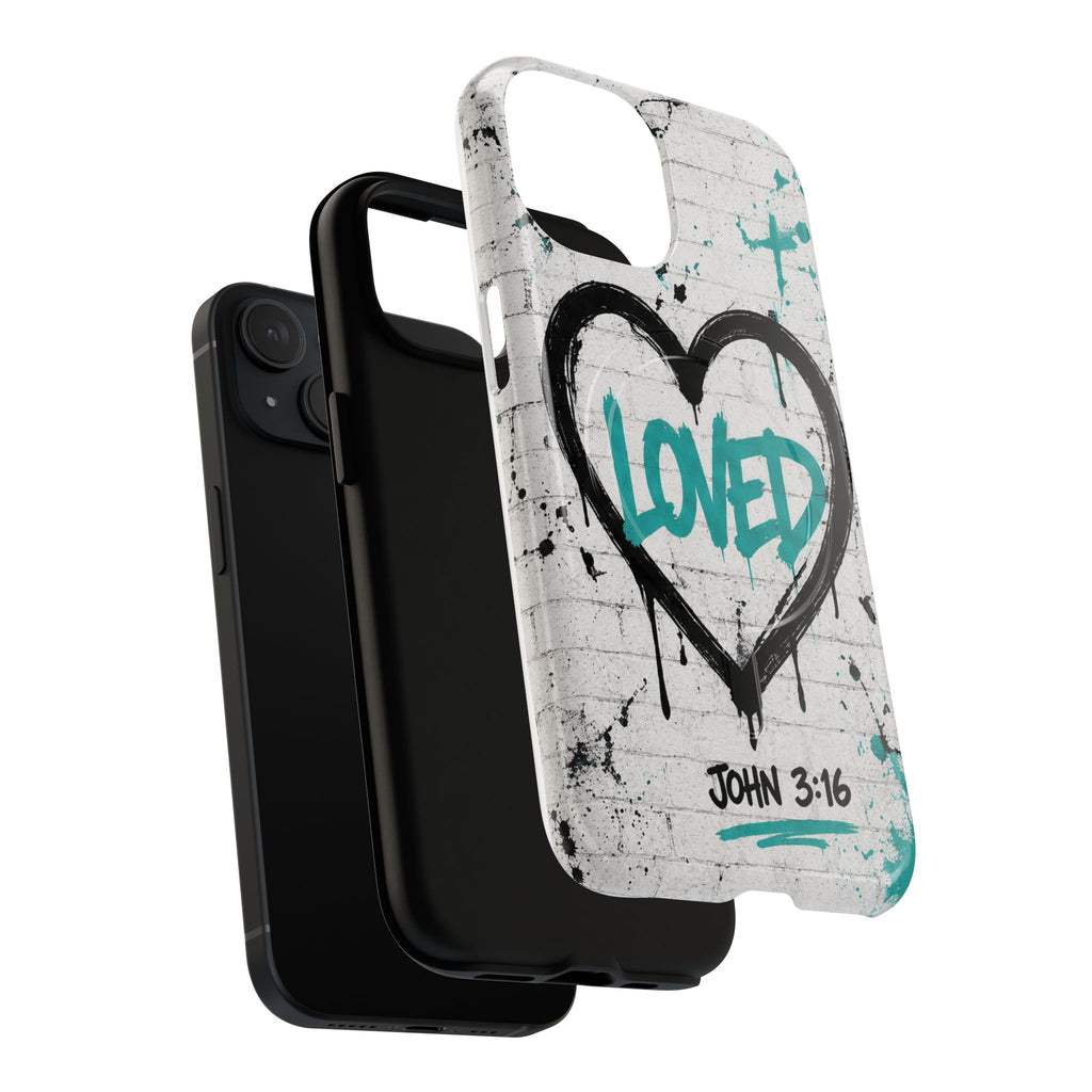 Loved John 3:16 Christian Tough Magnetic Phone Case