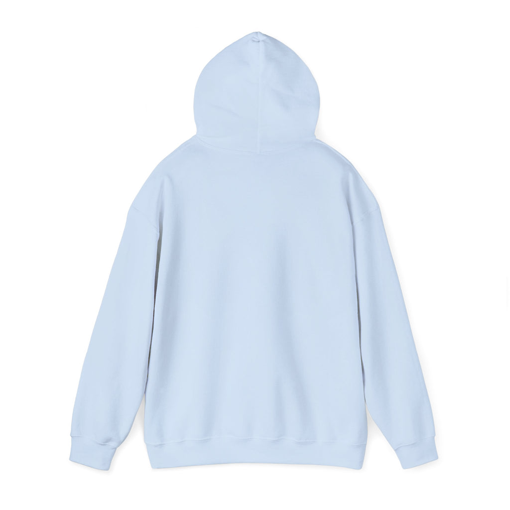 Faith script with heart Hoodie | White vertical faith design