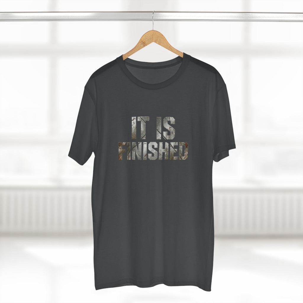 It Is Finished tee | Christian Scripture shirt, 1 Corinthians 9:27 back text