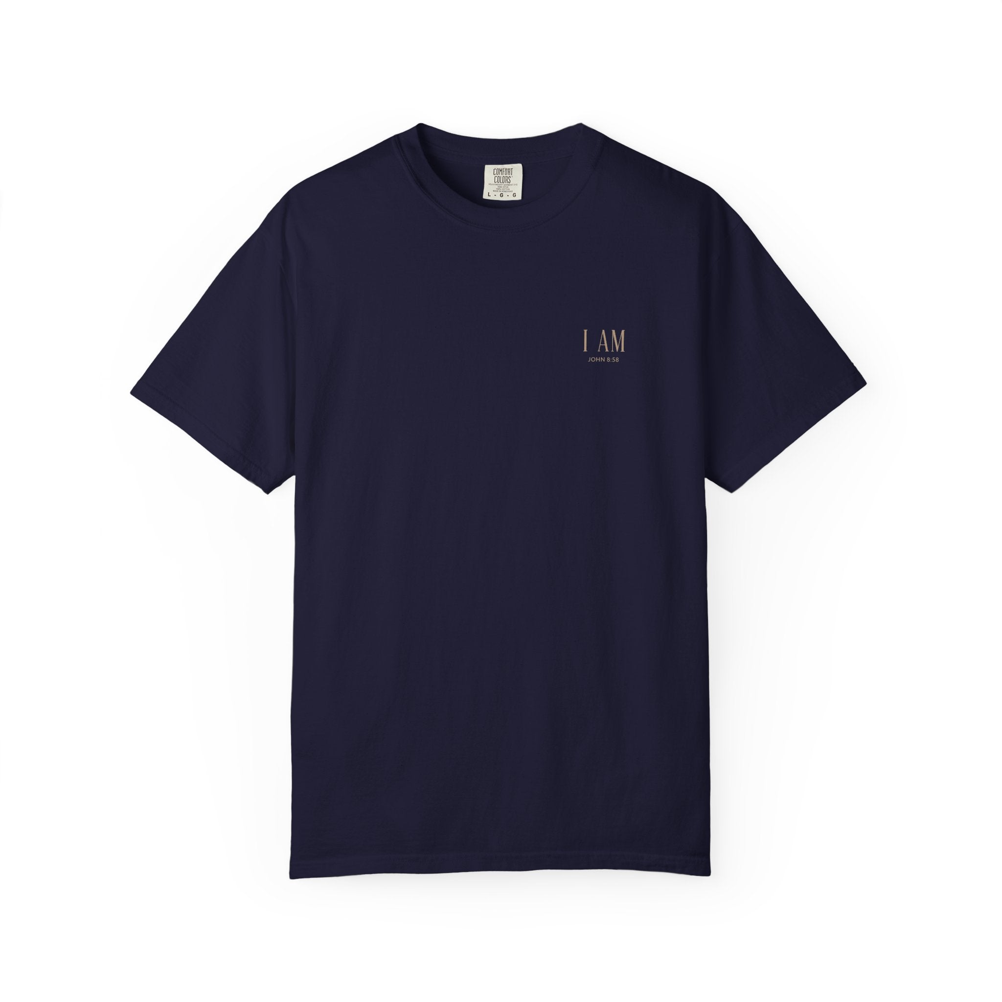 YAHWEH Christian Shirt, John 8:58 Garment Dyed Scripture Tee