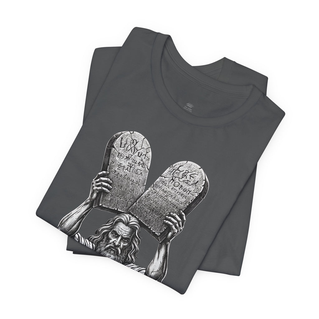 Moses Ten Commandments Shirt, Stand Firm Exodus 14:13 Tee, Christian Streetwear, Biblical Warrior Shirt, Faith Graphic Tee for Men Women