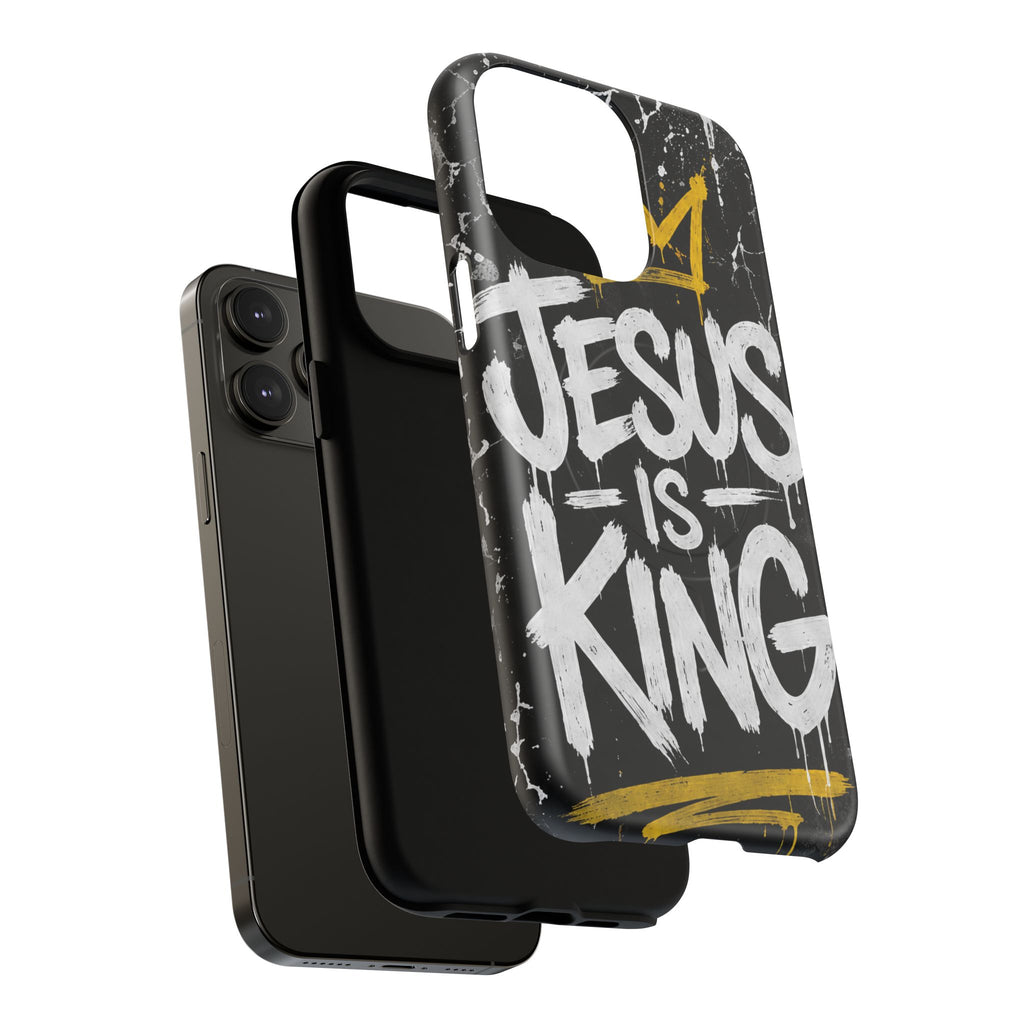 Jesus Is King Christian Graffiti Tough Magnetic Phone Case