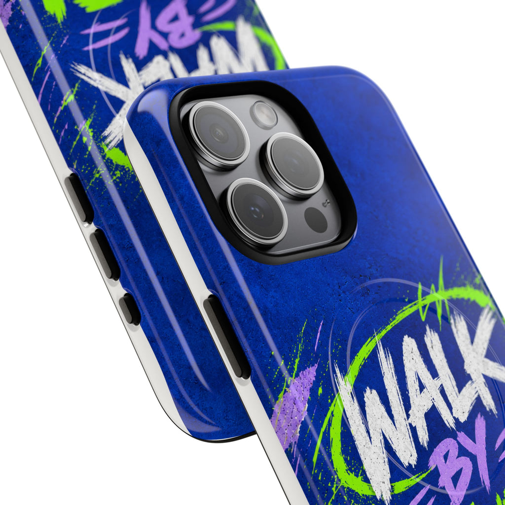 Walk by Faith Not by Screen Time Christian Tough Magnetic Phone Case