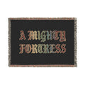 Christian Woven Blanket, Scripture Tapestry Throw, Isaiah 54 17 Decor, Bible Verse Throw Blanket, Religious Housewarming Gift