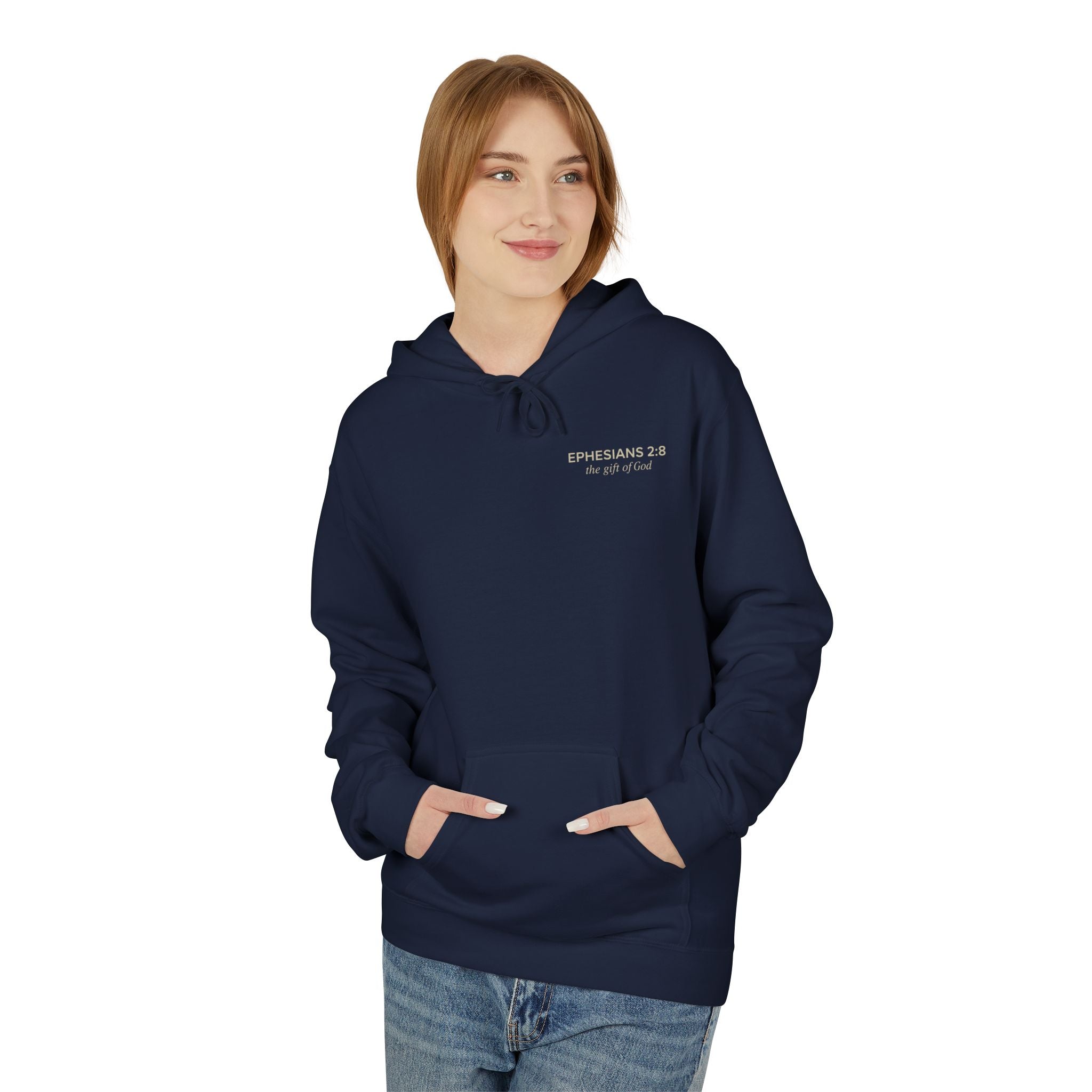 Saved by Grace Hoodie, Eternal Life Christian Pullover, Scripture Sweatshirt