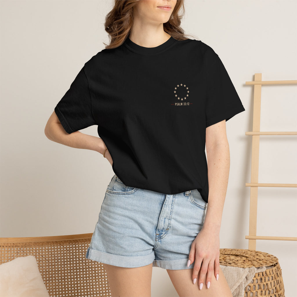 One Nation Under God Shirt | Psalm 33:12 Patriotic Christian Tee