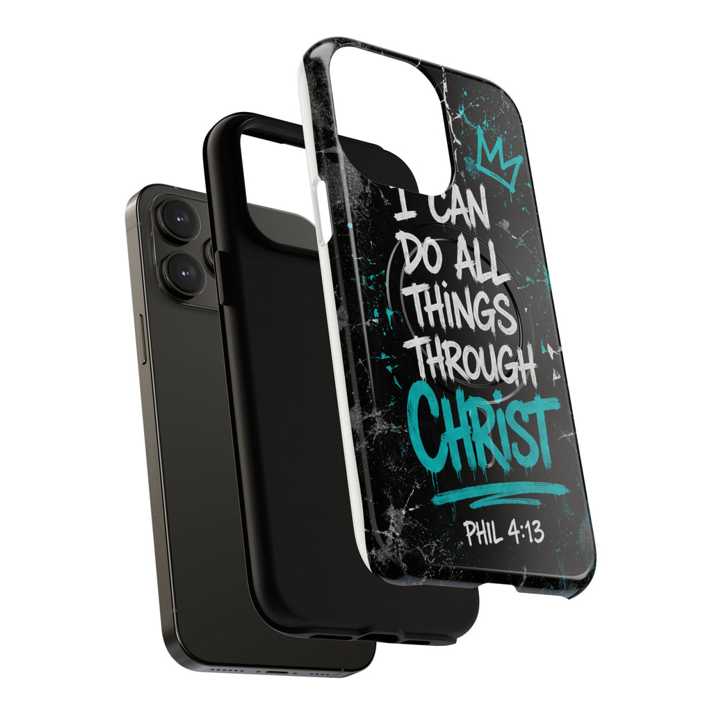 Through Christ Philippians 4:13 Tough Magnetic Phone Case