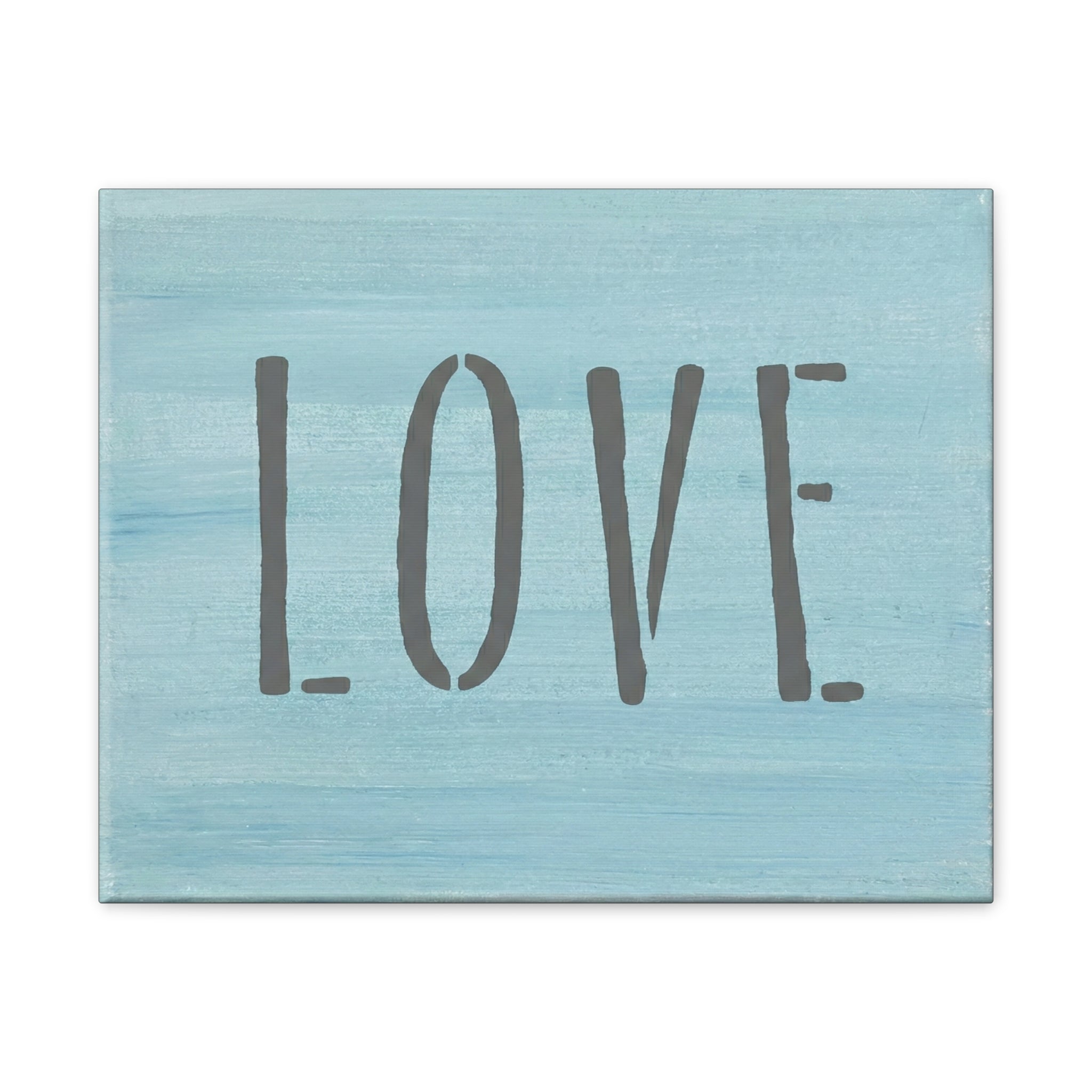 LOVE Christian Canvas Wall Art | Minimalist Faith Quote Print | Modern Neutral Home Decor | Scripture Inspired Wall Art