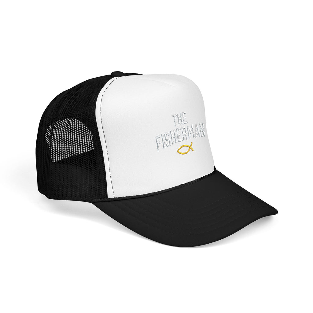 The Fisherman embroidered trucker hat | Fishing Christian Ichthys symbol