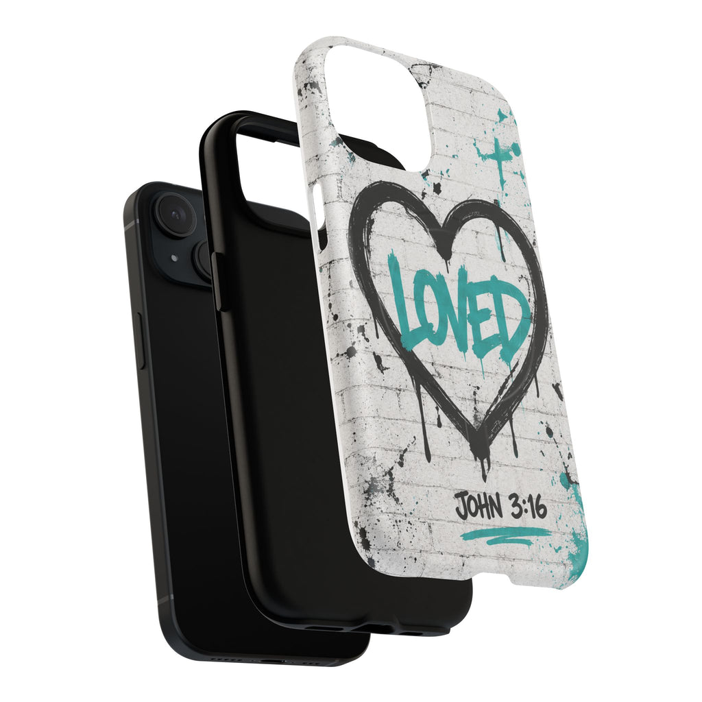Loved John 3:16 Christian Tough Magnetic Phone Case