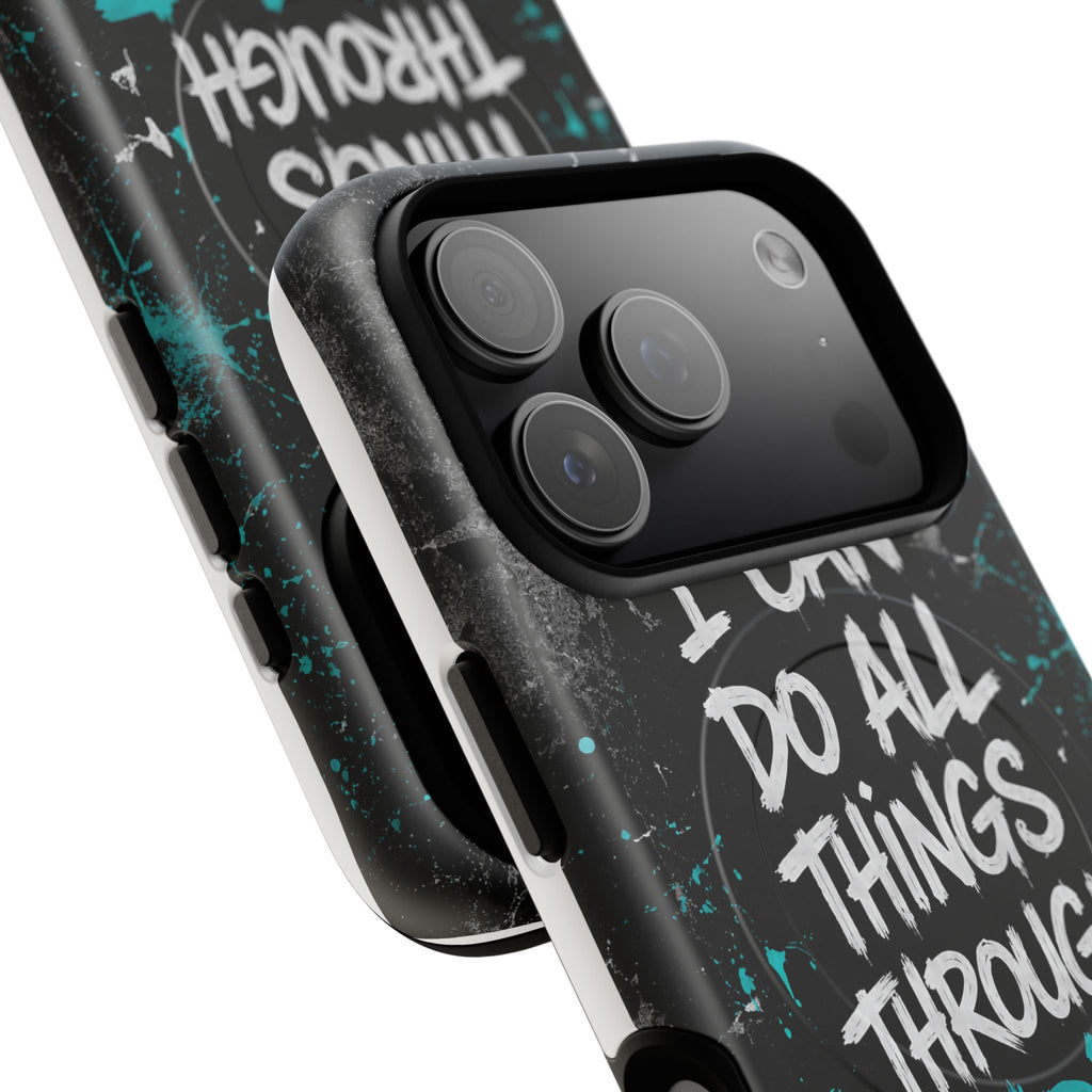 Through Christ Philippians 4:13 Tough Magnetic Phone Case