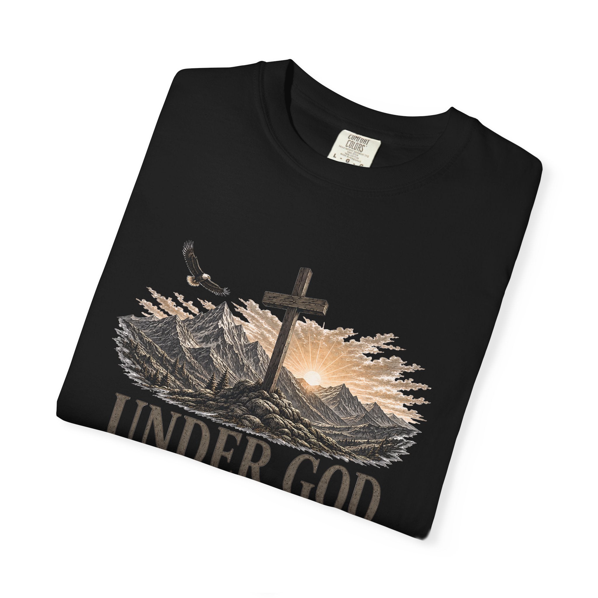 Under God By Grace Shirt, Christian Patriotic Tee, Psalm 33 12 Faith Shirt