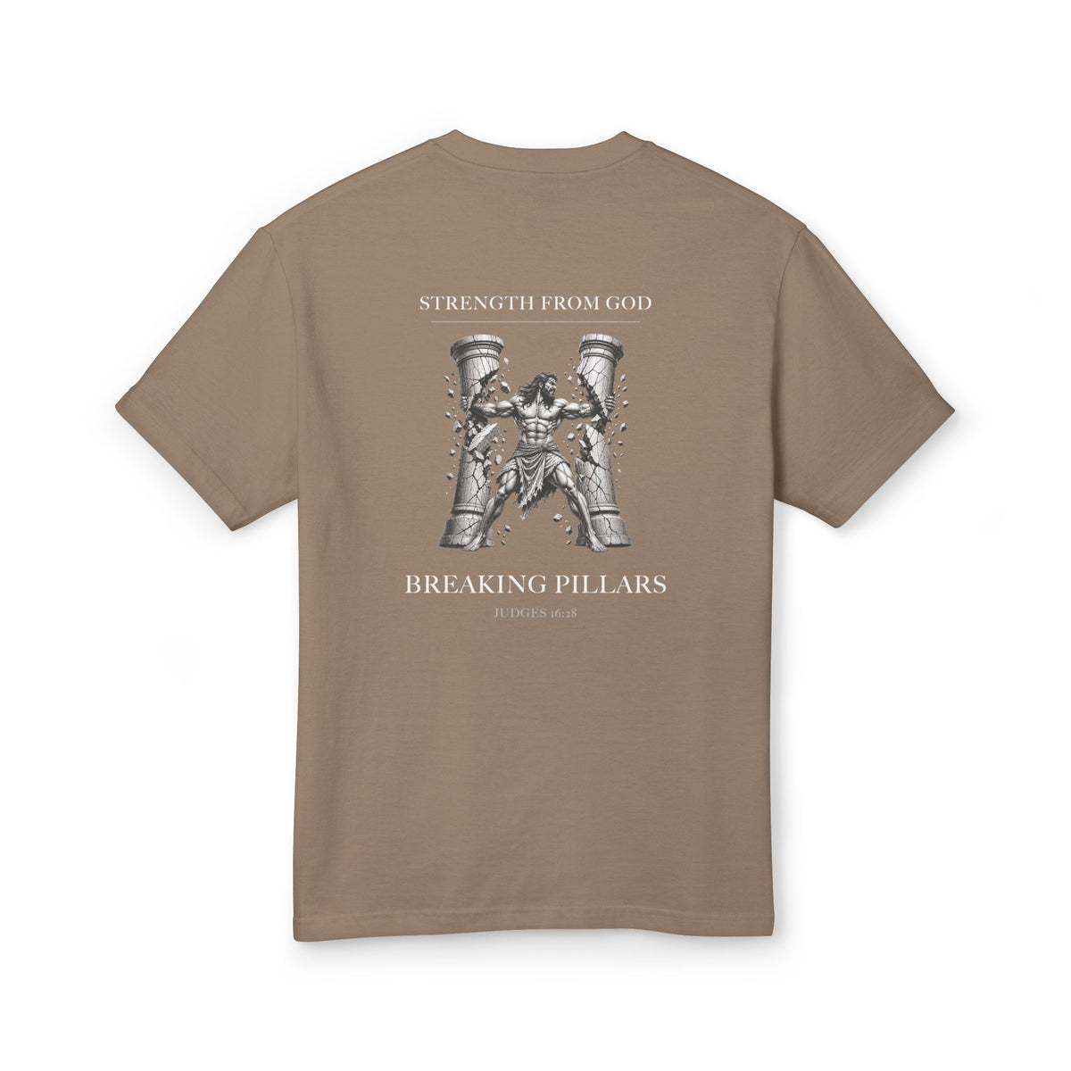 Breaking Pillars Garment-Dyed Christian Gym Tee