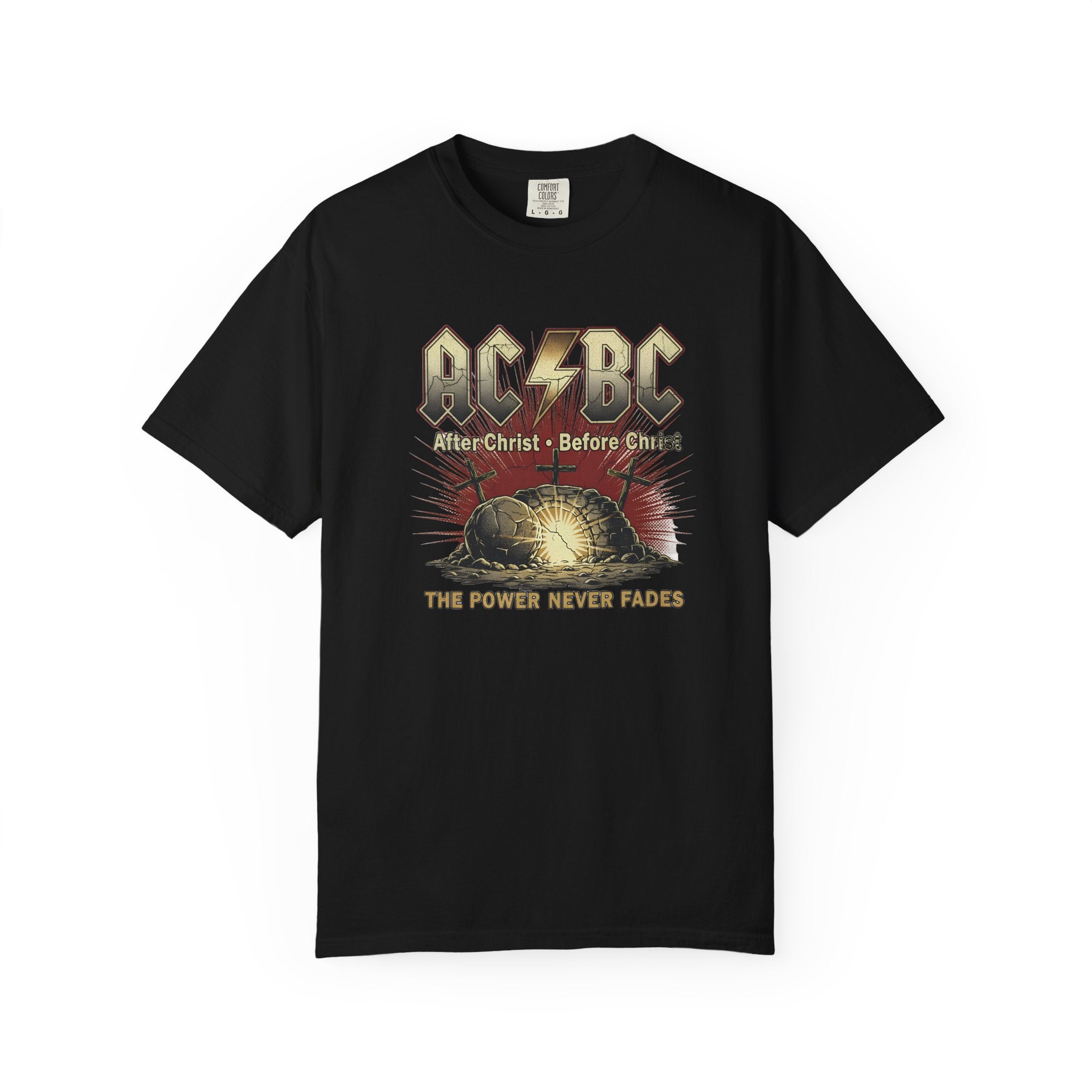 AC/DC Inspired Lightning Sunburst T-shirt | The Power Never Fades