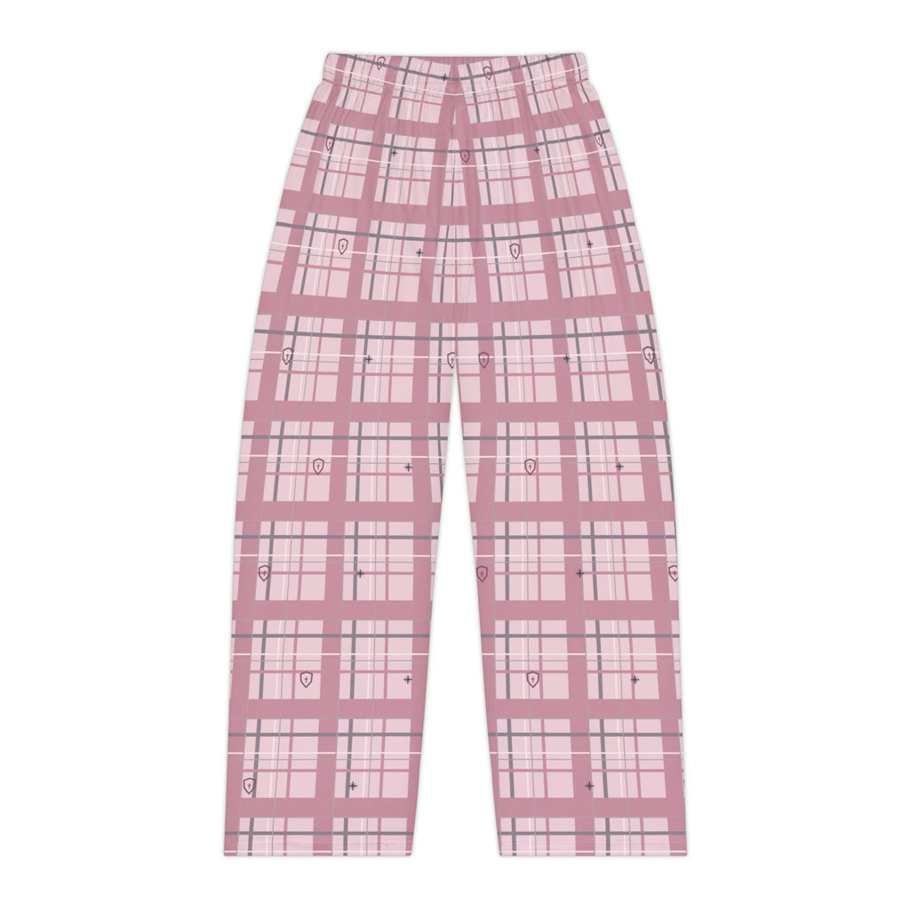 Rose Shield Plaid Christian Pajama Pants
