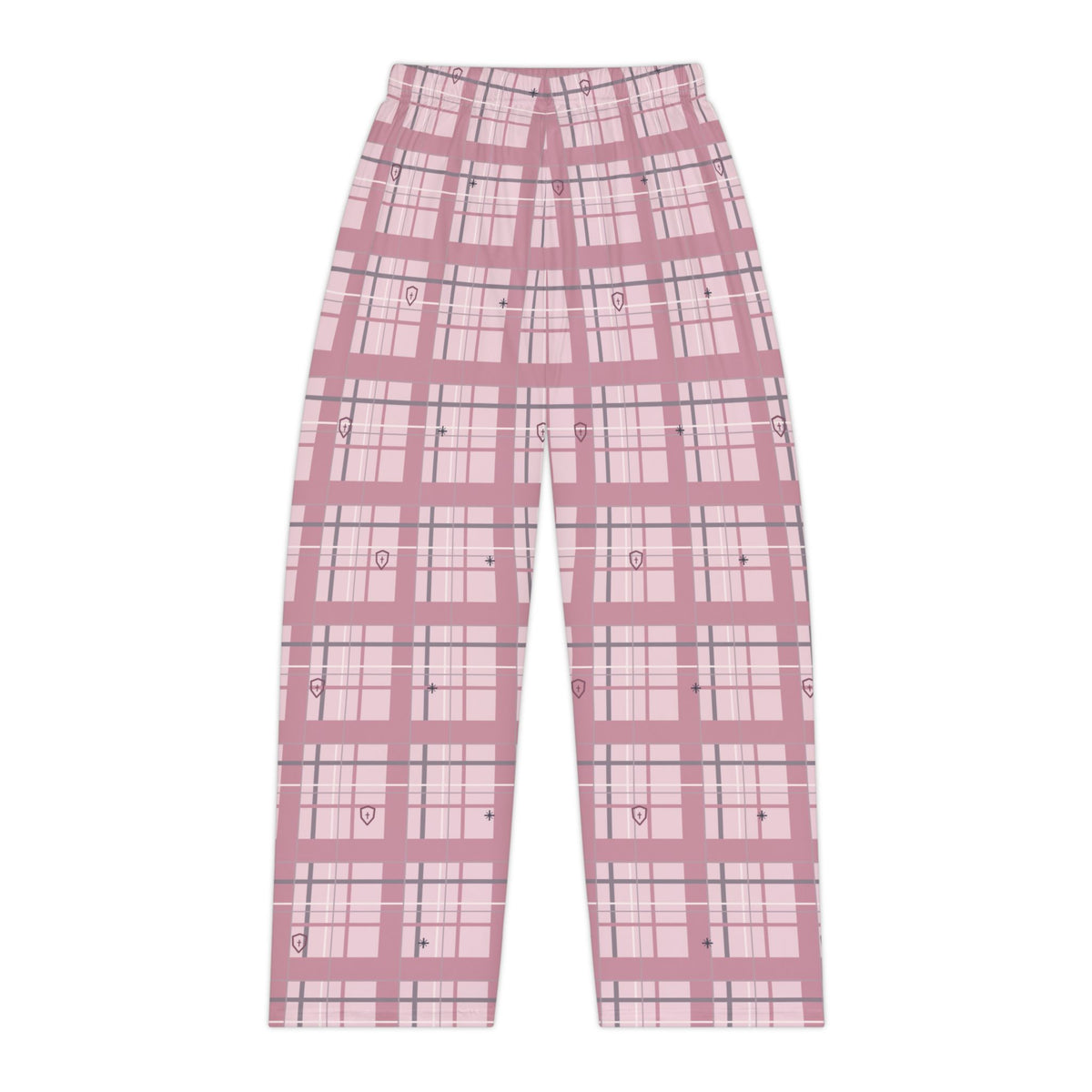 Rose Shield Plaid Christian Pajama Pants