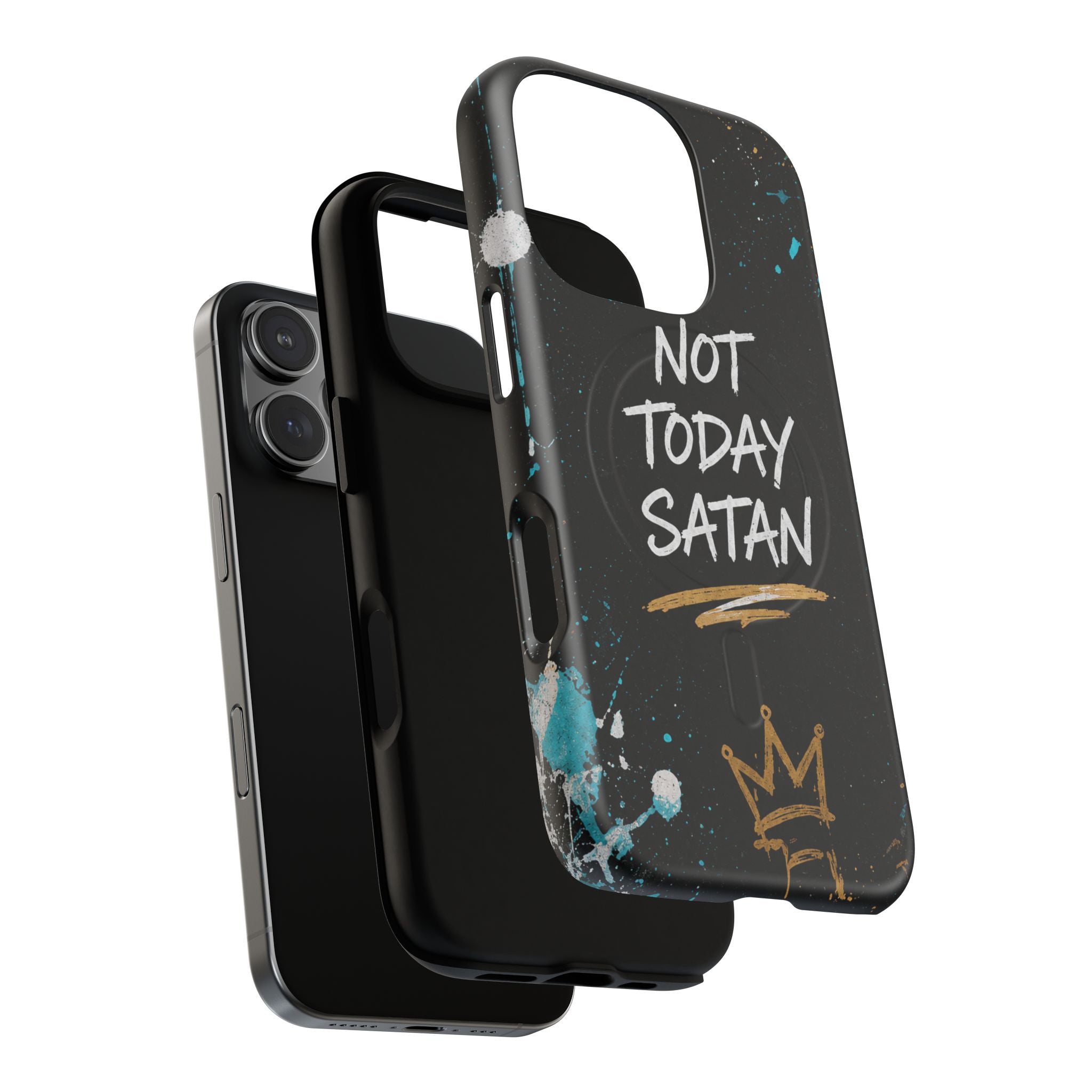 Not Today Satan Christian Tough Magnetic Phone Case