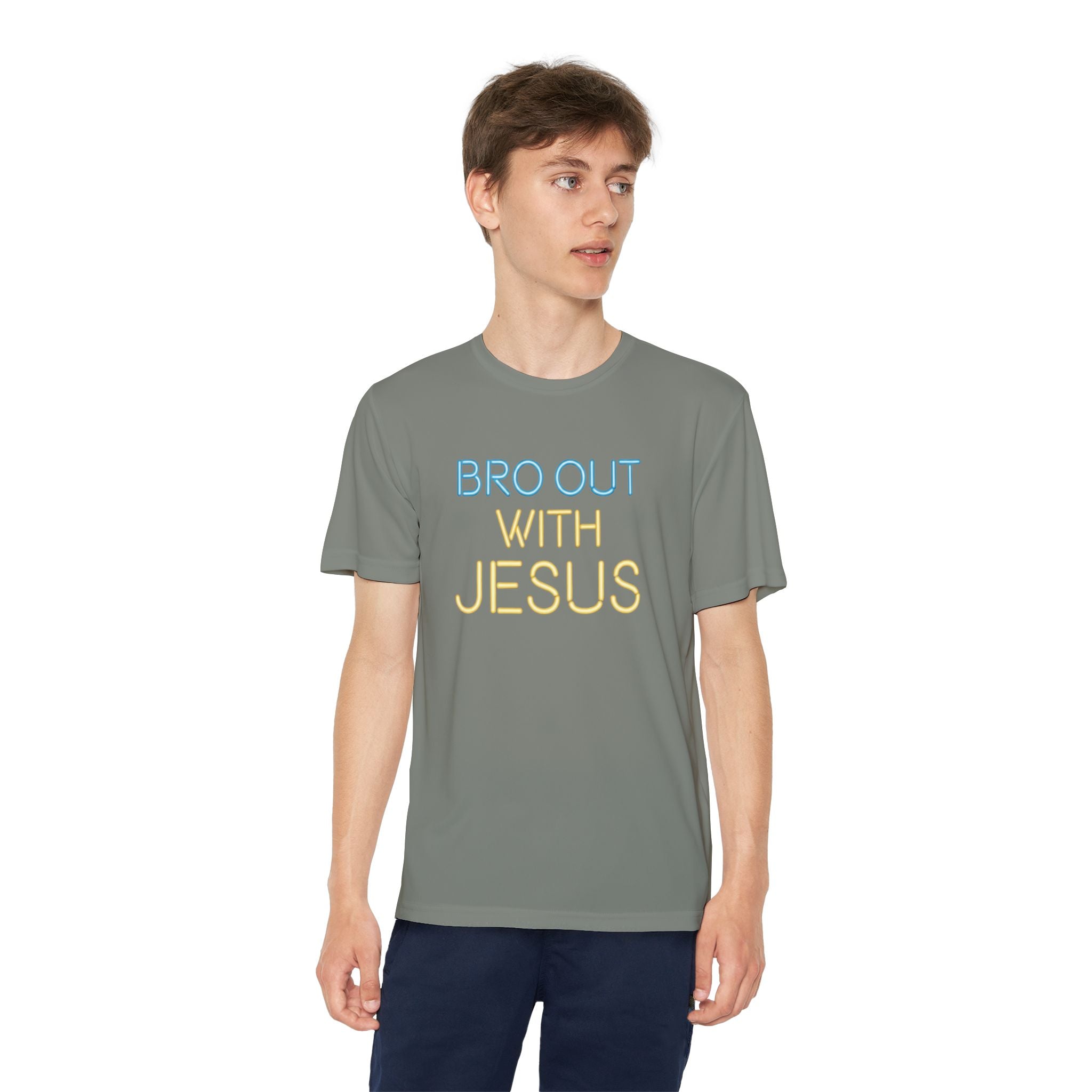 Bro Out With Jesus Youth Shirt, Funny Christian Tee for Boys, Youth Group Camp Shirt, Teen Faith Gift, Church Youth Ministry Top