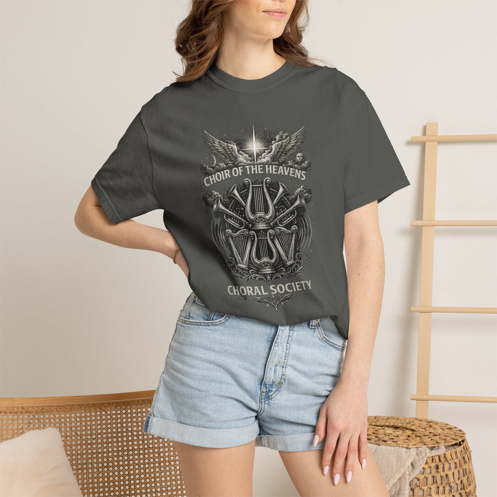 Choir of the Heavens Shirt, Christian Choir Tee, Choral Society Music Shirt, Worship Team Gift, Vintage Angel Music Tee, Church Musician