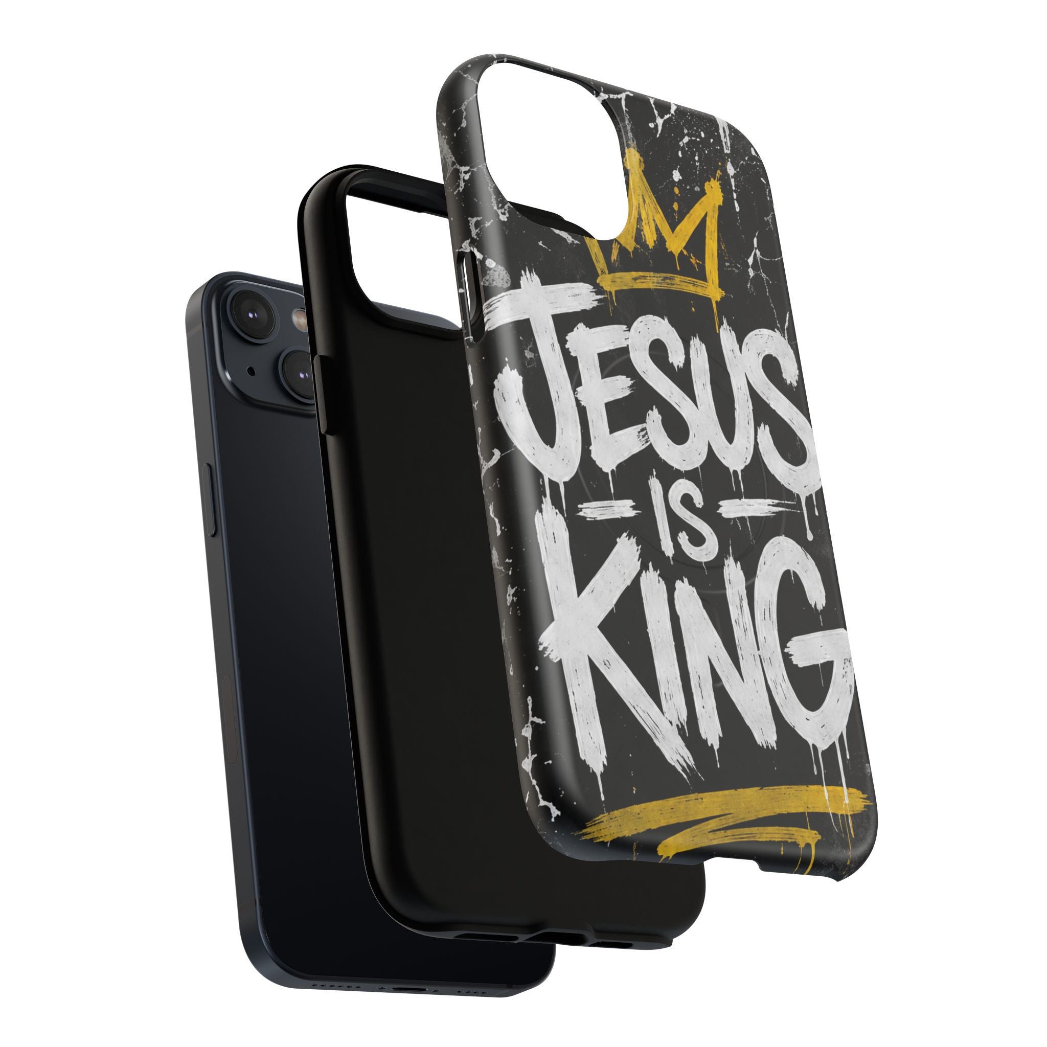 Jesus Is King Christian Graffiti Tough Magnetic Phone Case