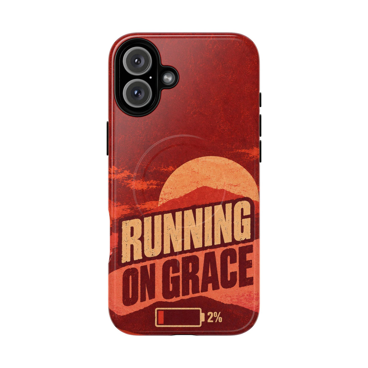 Running on Grace Christian Tough Magnetic Phone Case