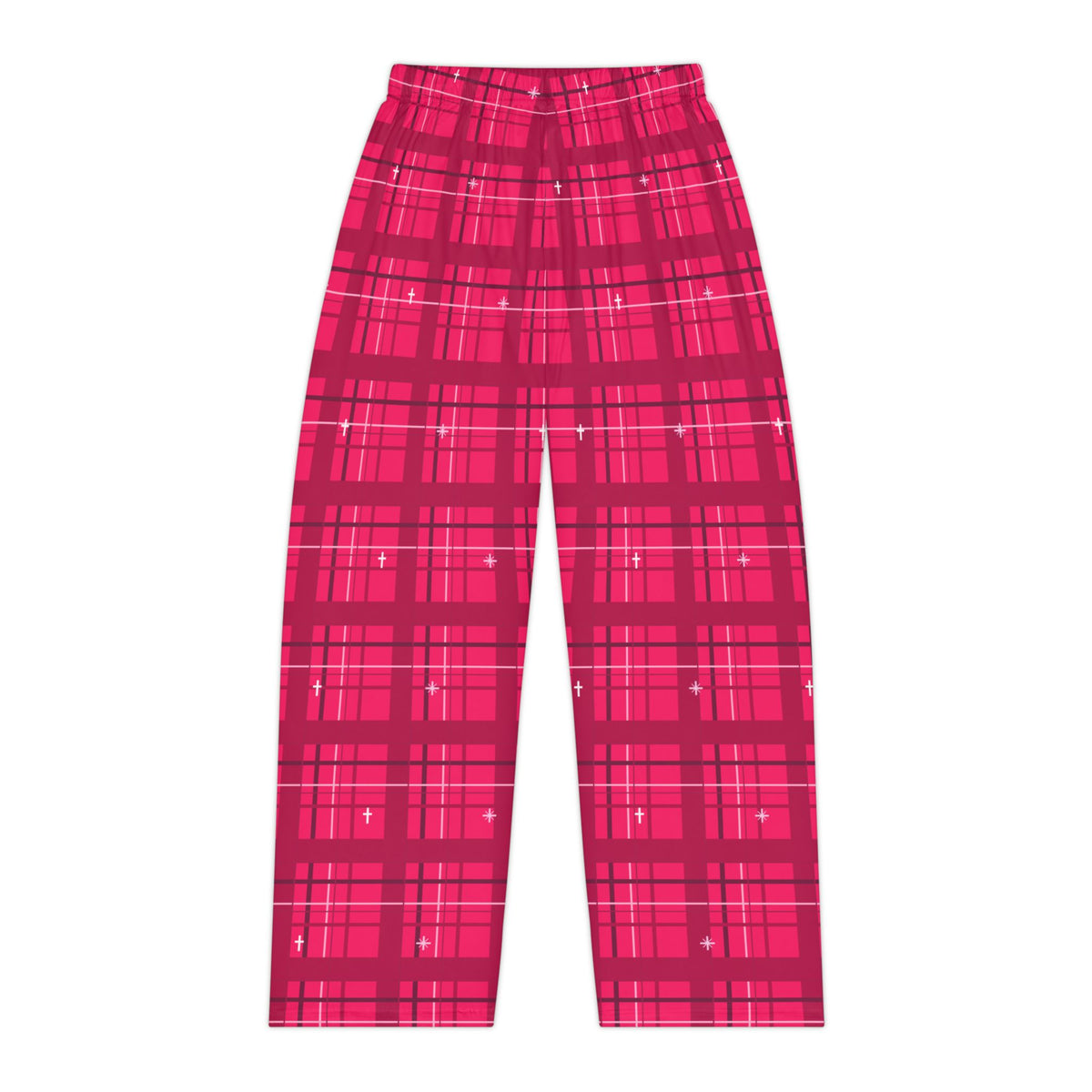 Jesus Club Hot Pink Plaid Pajama Pants