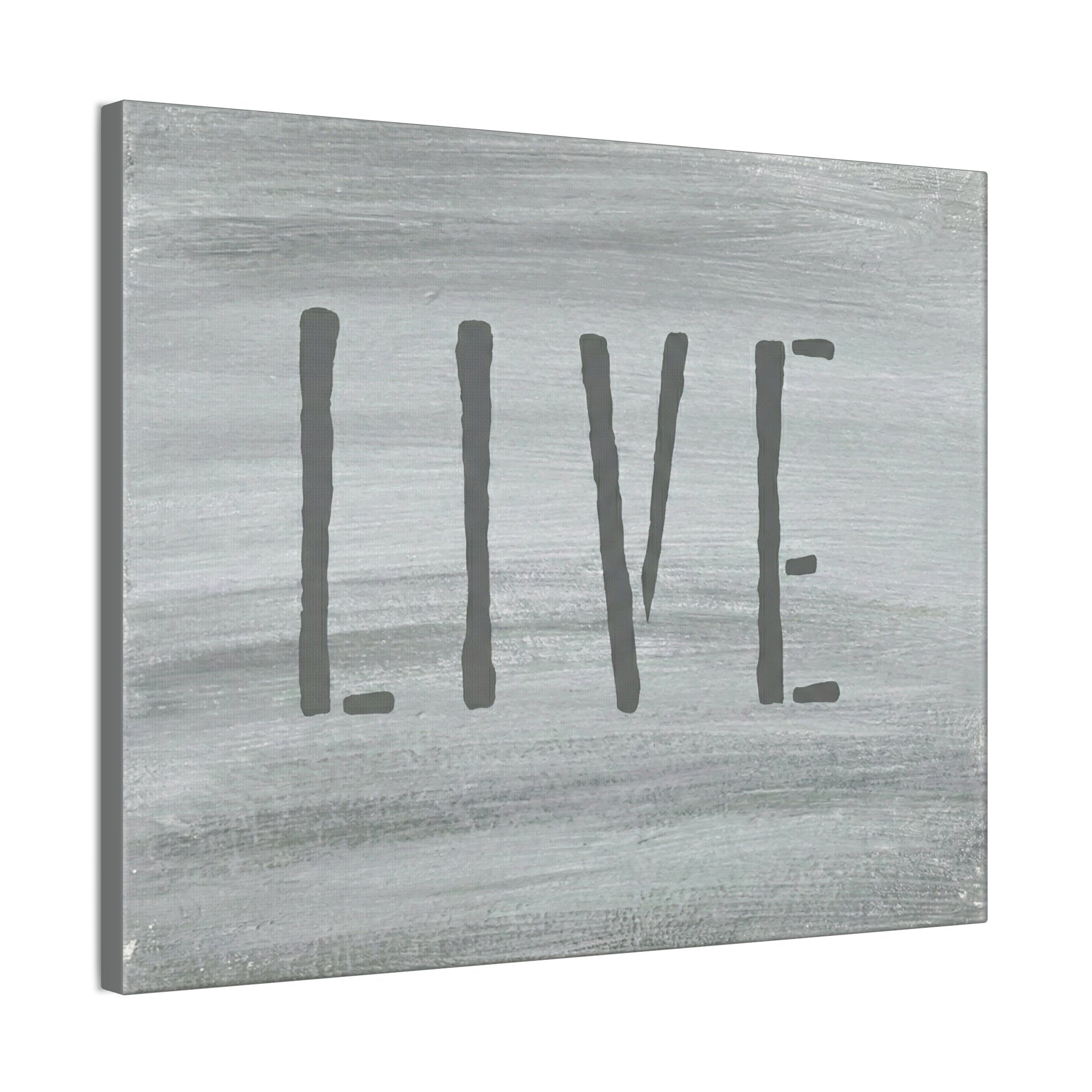 LIVE Christian Canvas Wall Art | Minimalist Faith Quote Print | Modern Neutral Home Decor | Scripture Inspired Wall Art