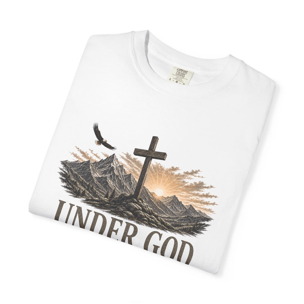 Under God By Grace Shirt, Christian Patriotic Tee, Psalm 33 12 Faith Shirt