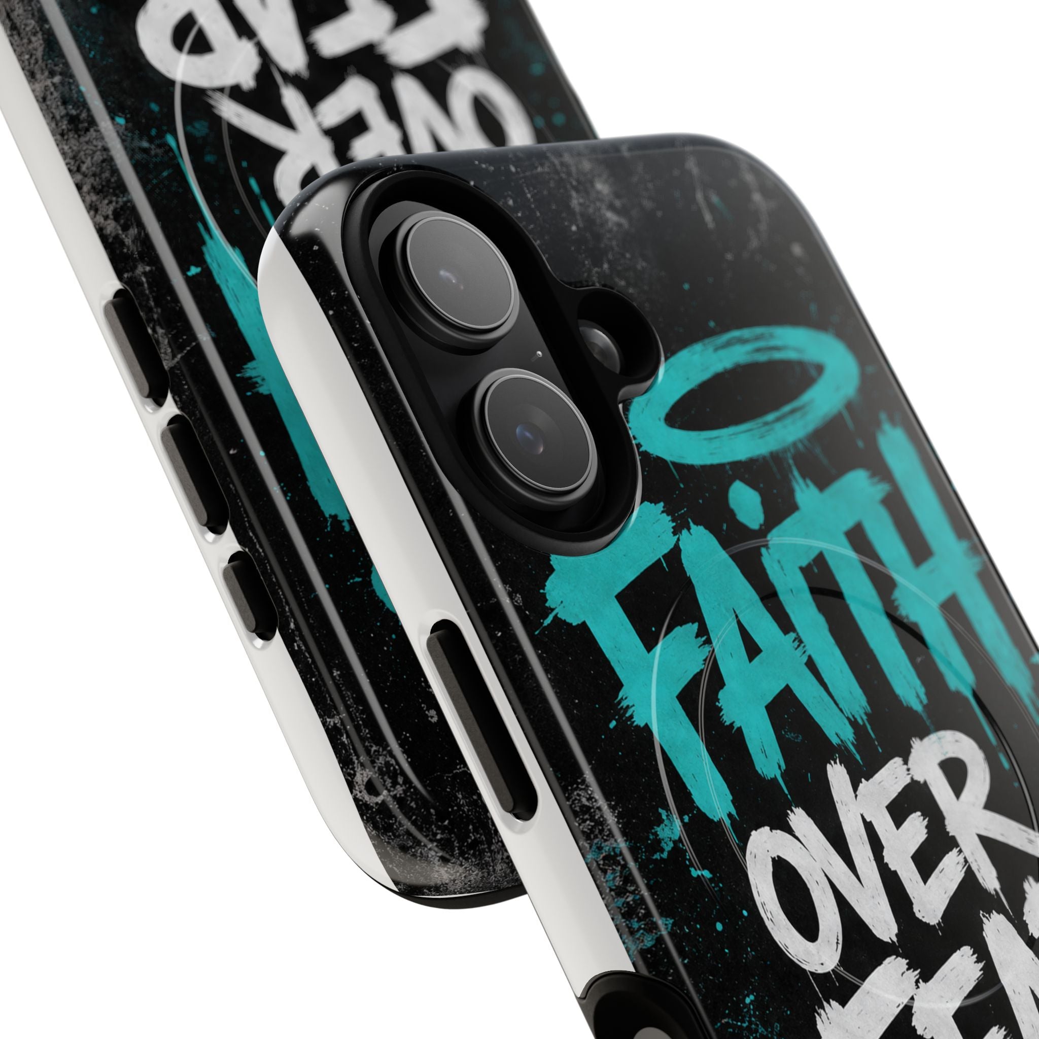 Faith Over Fear Christian Graffiti Tough Magnetic Phone Case