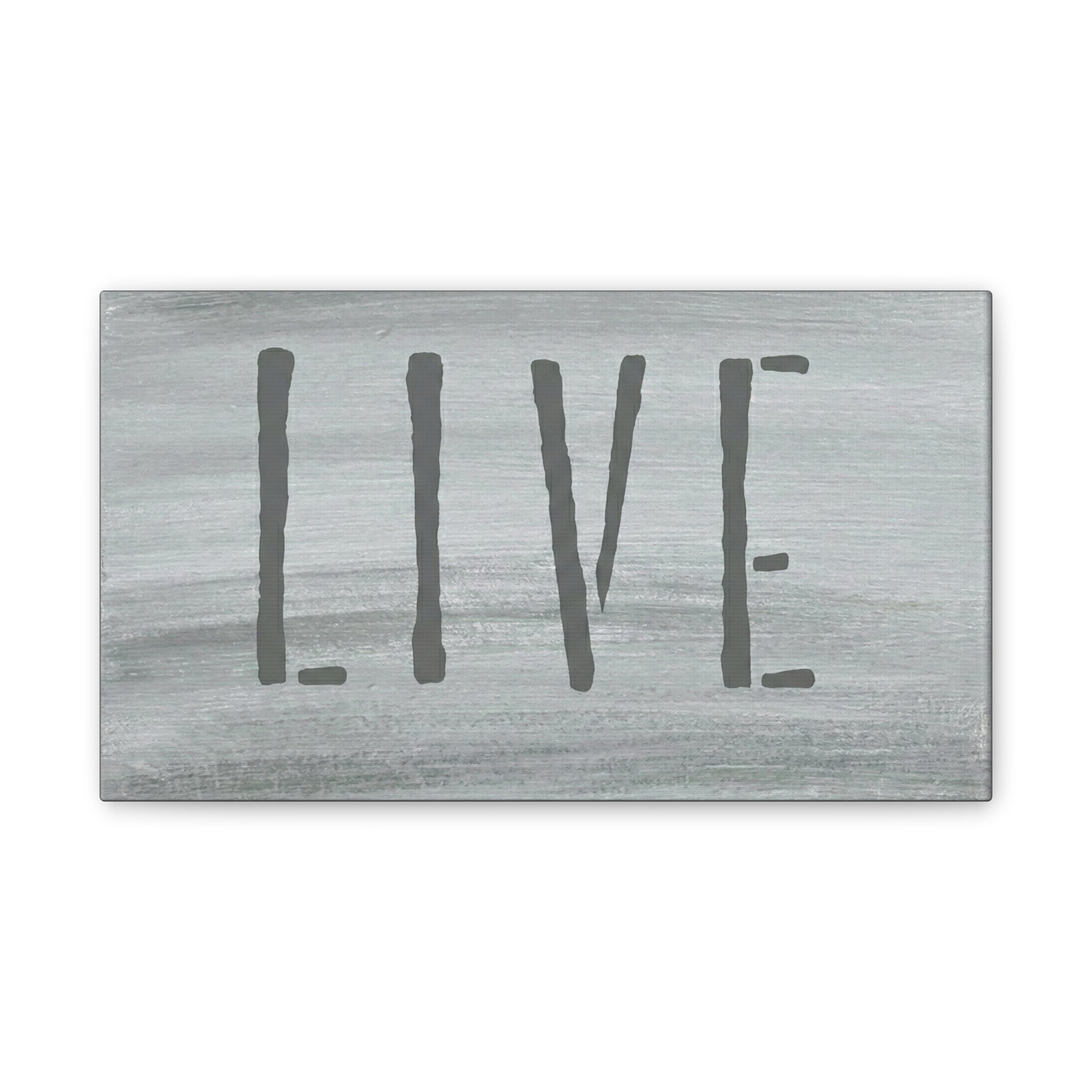 LIVE Christian Canvas Wall Art | Minimalist Faith Quote Print | Modern Neutral Home Decor | Scripture Inspired Wall Art