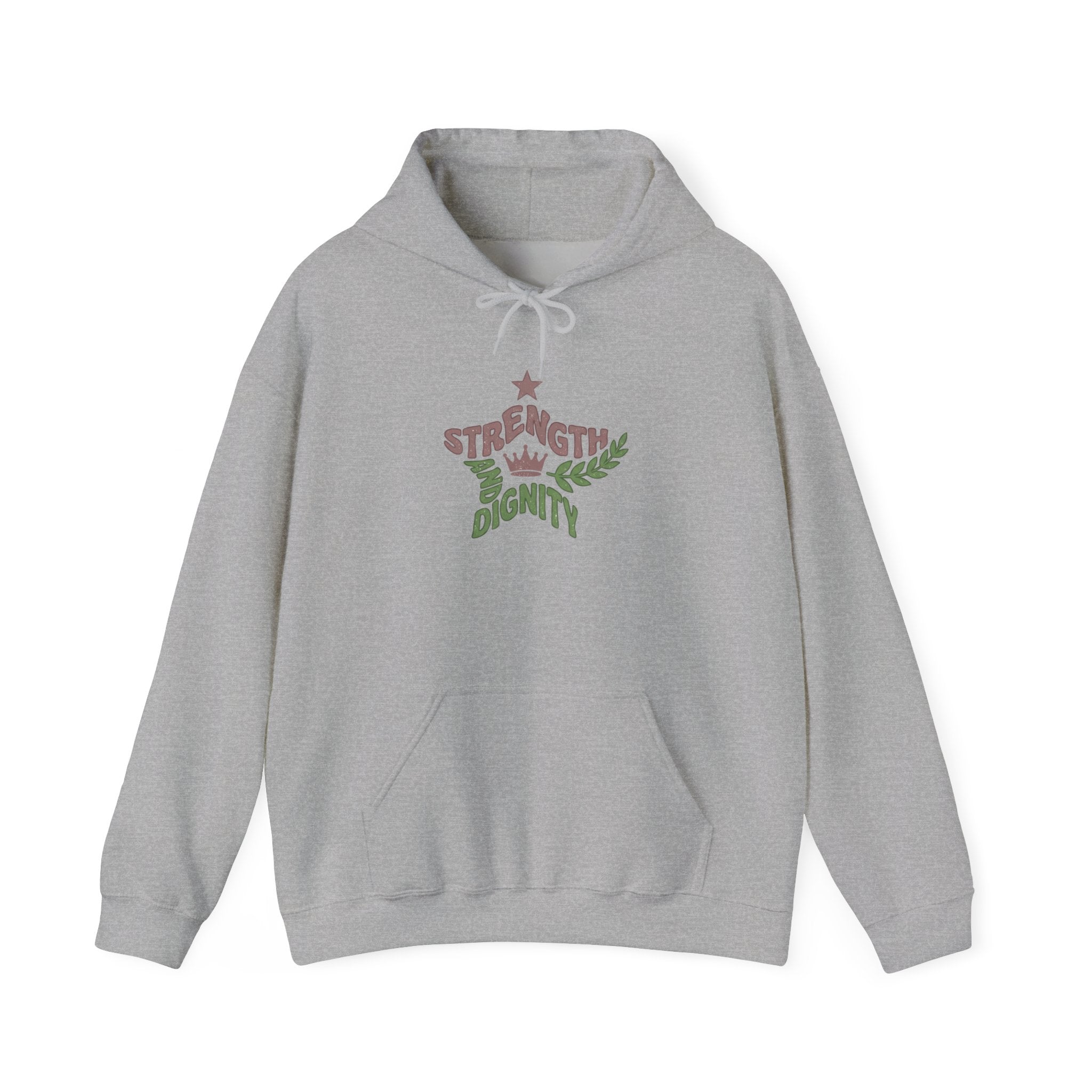 Clothed with Strength and Dignity Hoodie | Proverbs 31 Bible Verse Sweatshirt