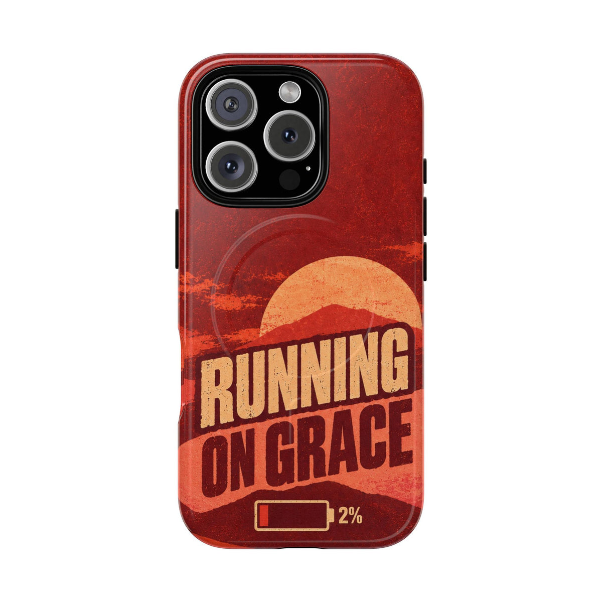 Running on Grace Christian Tough Magnetic Phone Case