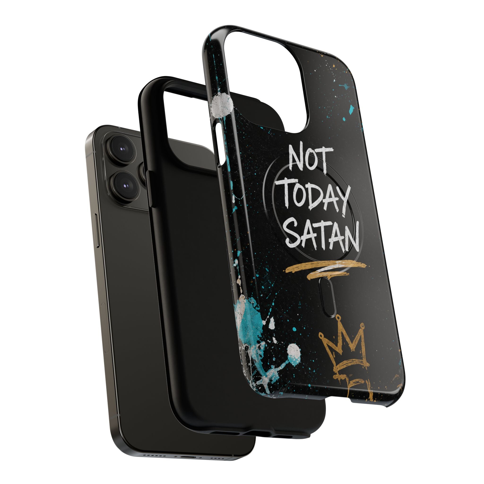 Not Today Satan Christian Tough Magnetic Phone Case