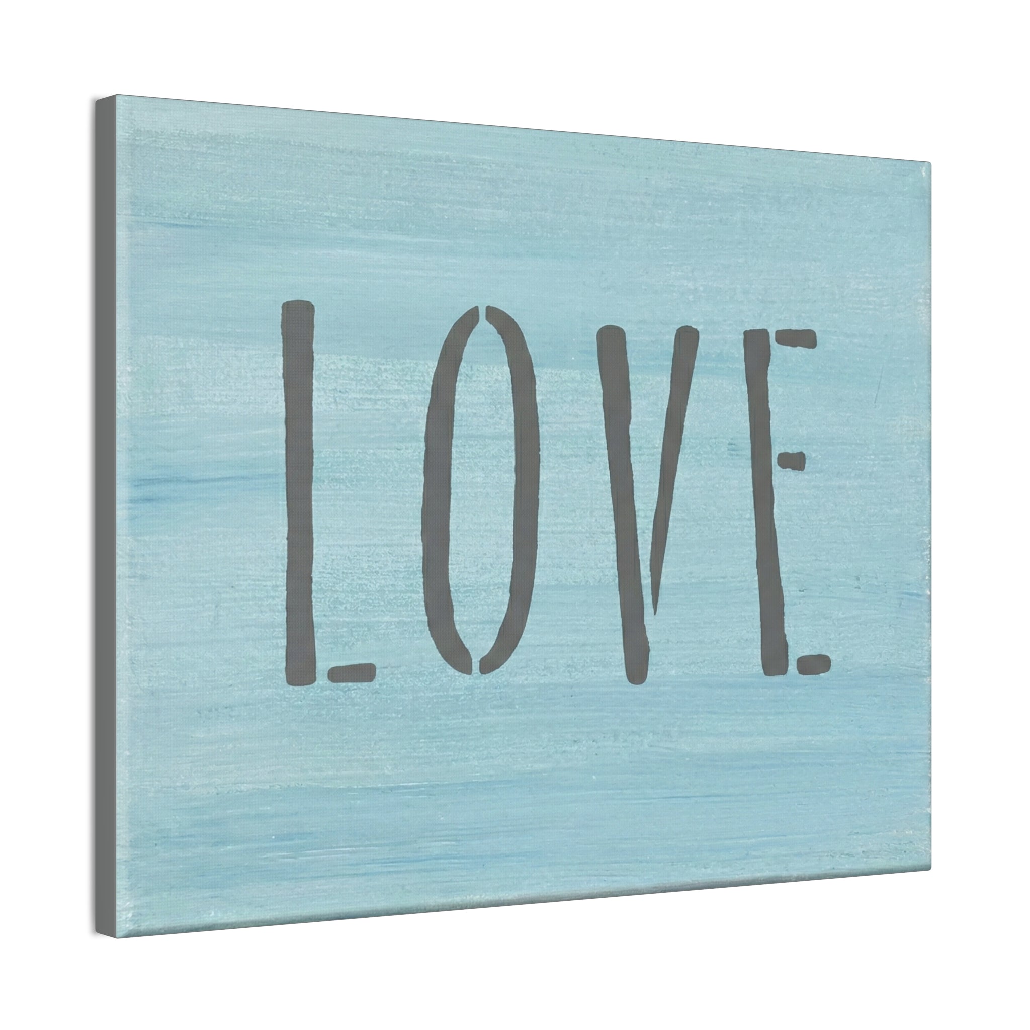 LOVE Christian Canvas Wall Art | Minimalist Faith Quote Print | Modern Neutral Home Decor | Scripture Inspired Wall Art