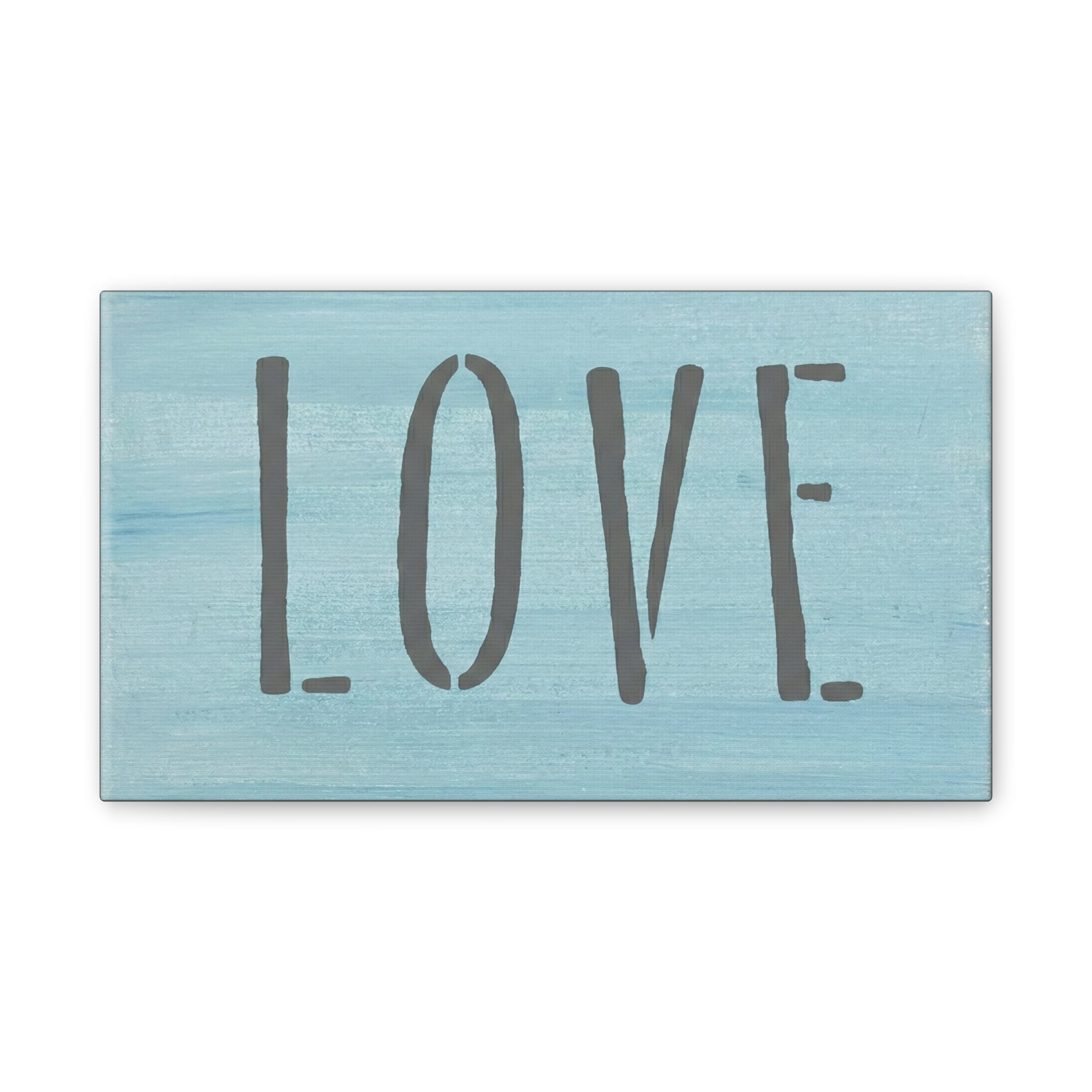 LOVE Christian Canvas Wall Art | Minimalist Faith Quote Print | Modern Neutral Home Decor | Scripture Inspired Wall Art