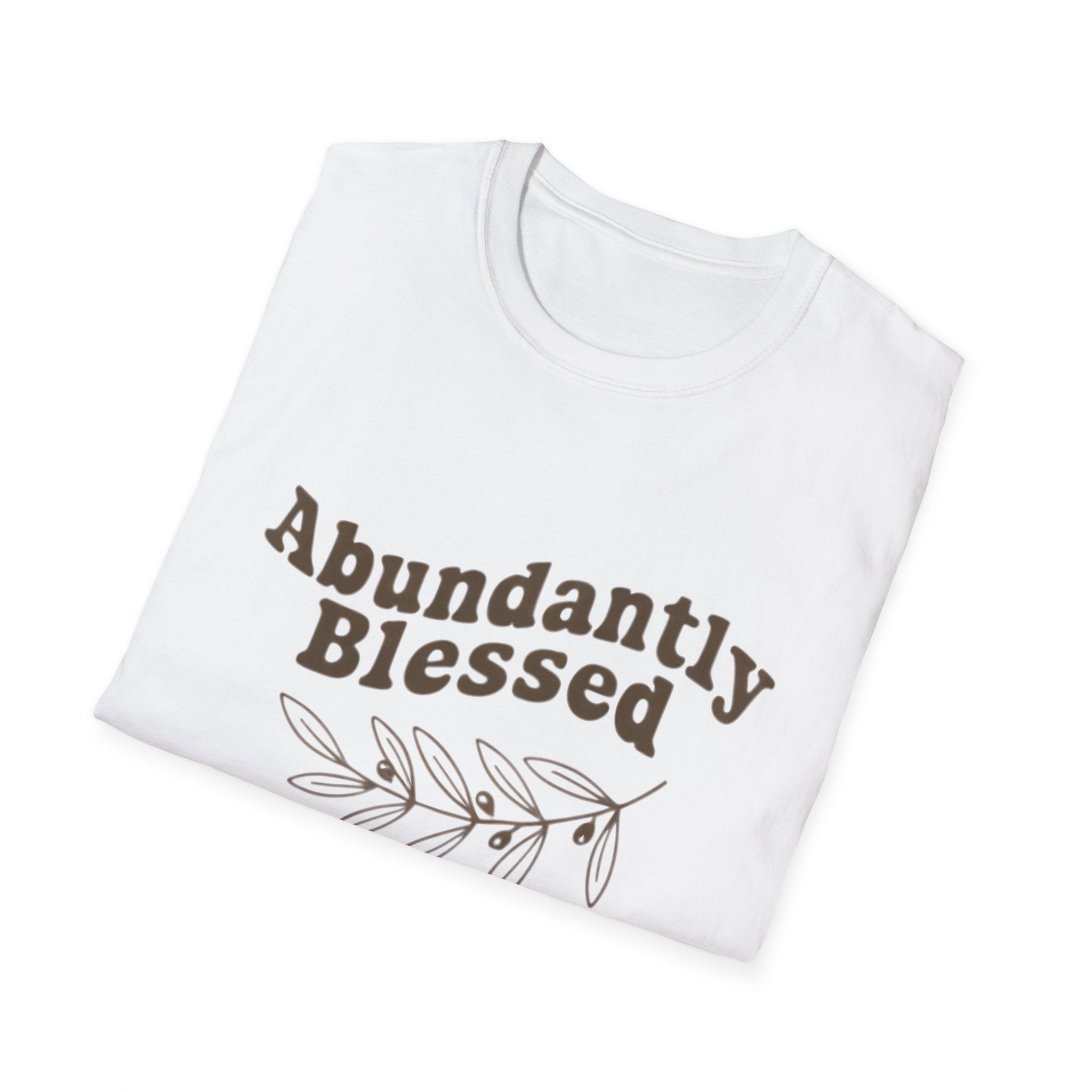 Abundantly Blessed Unisex T-Shirt, Faith-Based Tee, Inspirational Graphic Shirt, Casual Wear, Gift for Christians