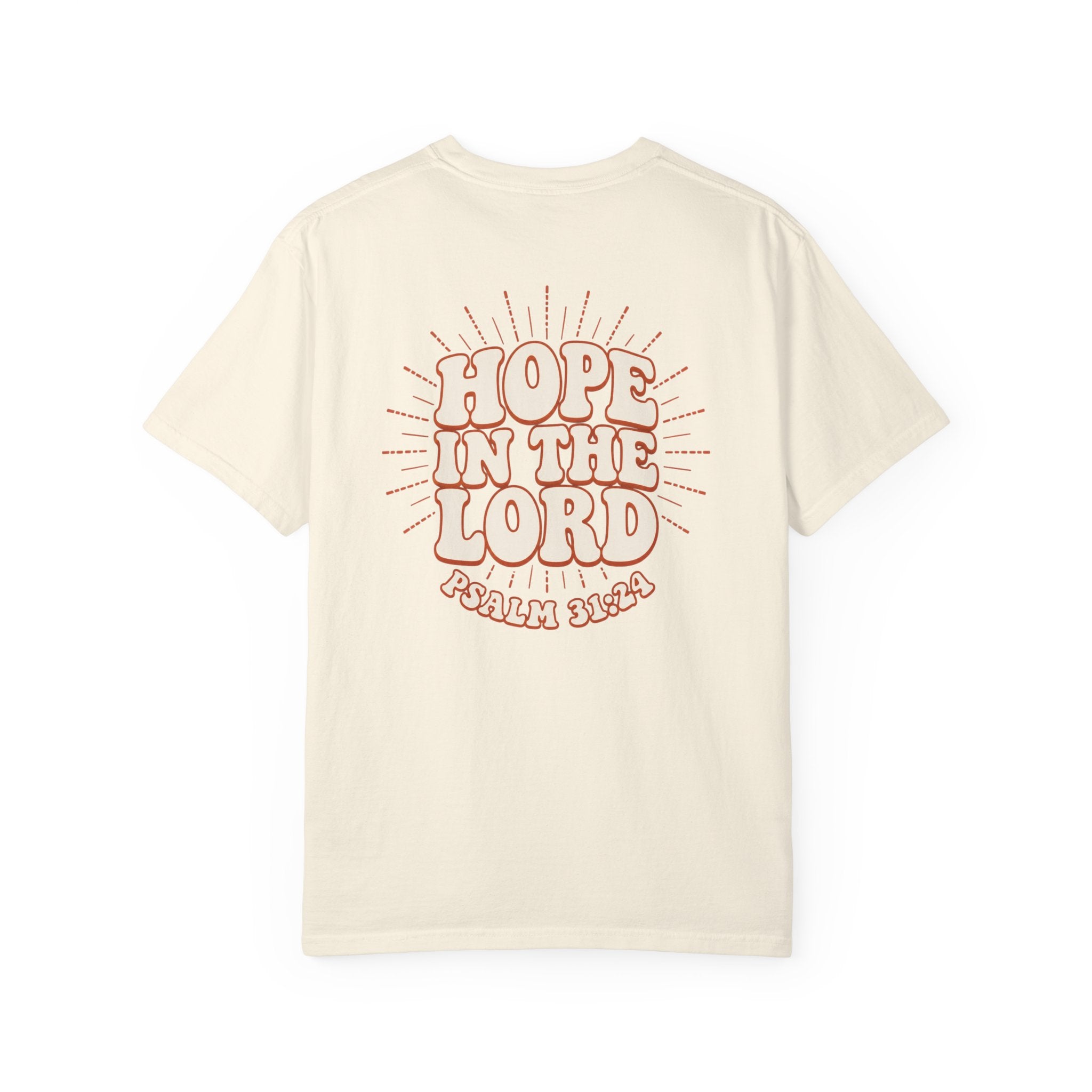 Hope In The Lord Shirt, Psalm 31 24 Christian T Shirt, Retro Bible Verse Tee, Comfort Colors Faith Shirt, Christian Gift