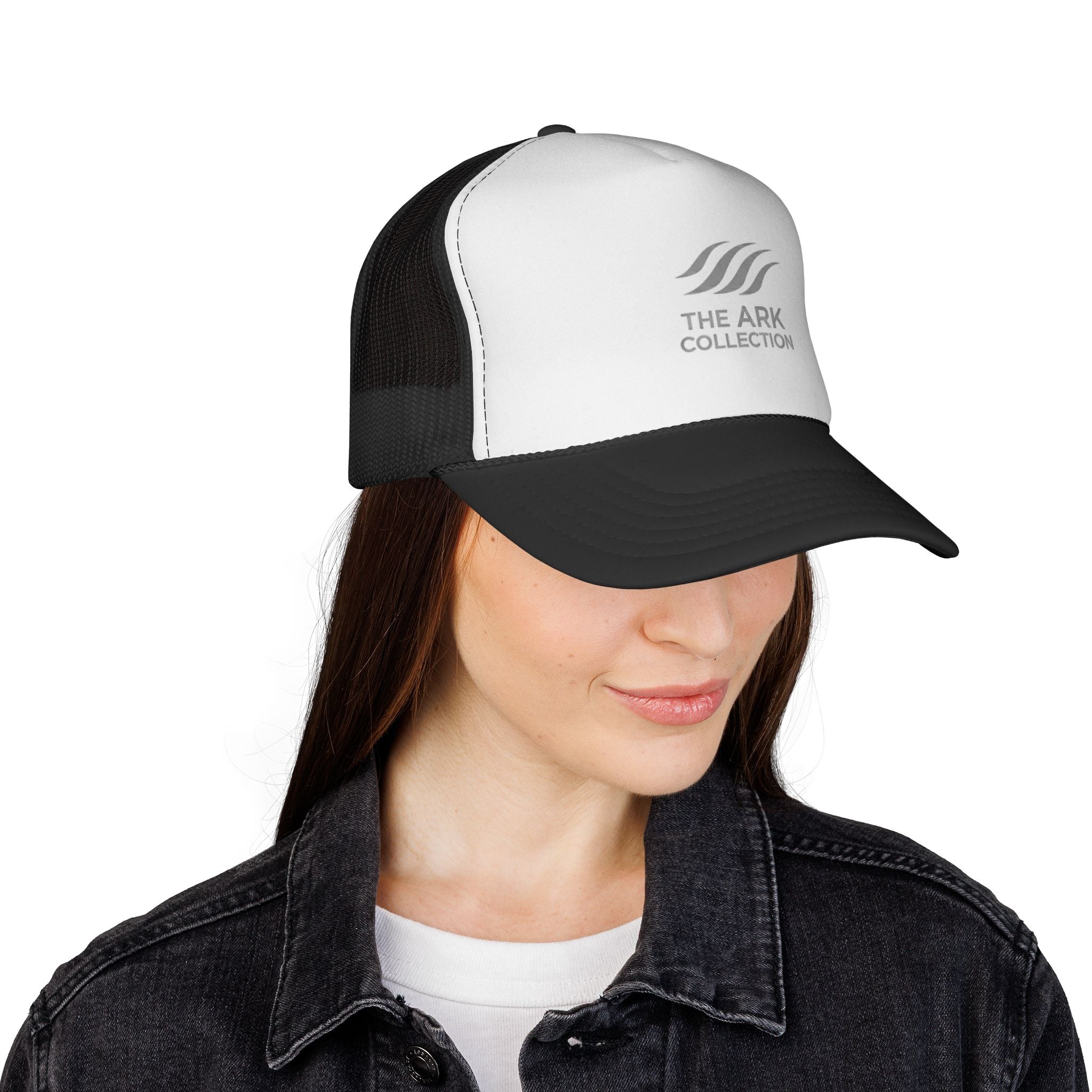 The Ark Collection Trucker Hat Black Mesh Christian Streetwear Noahs Ark Hat Snapback