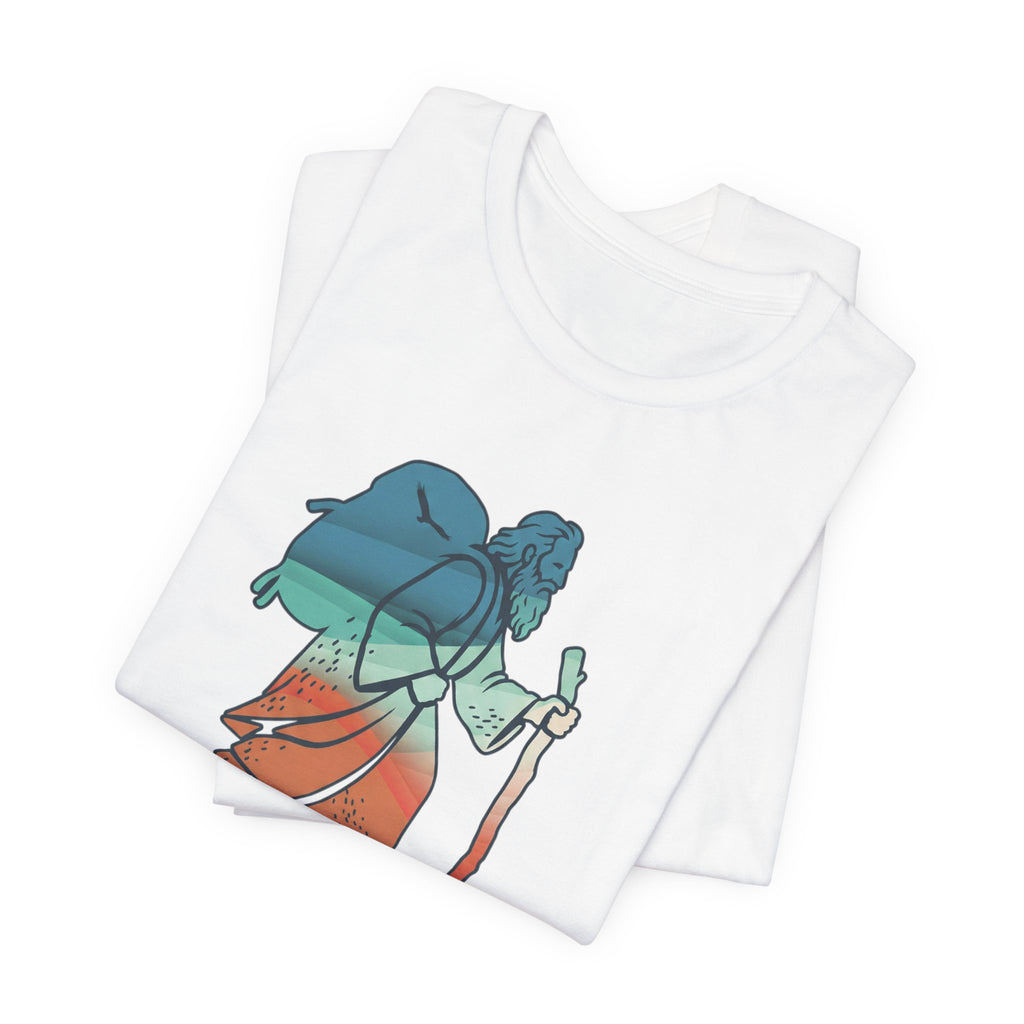 Christian Hiking Shirt, Pilgrim Adventure Tee, Faith Trail Graphic T Shirt, Outdoors Christian Gift, Unisex Nature Tee