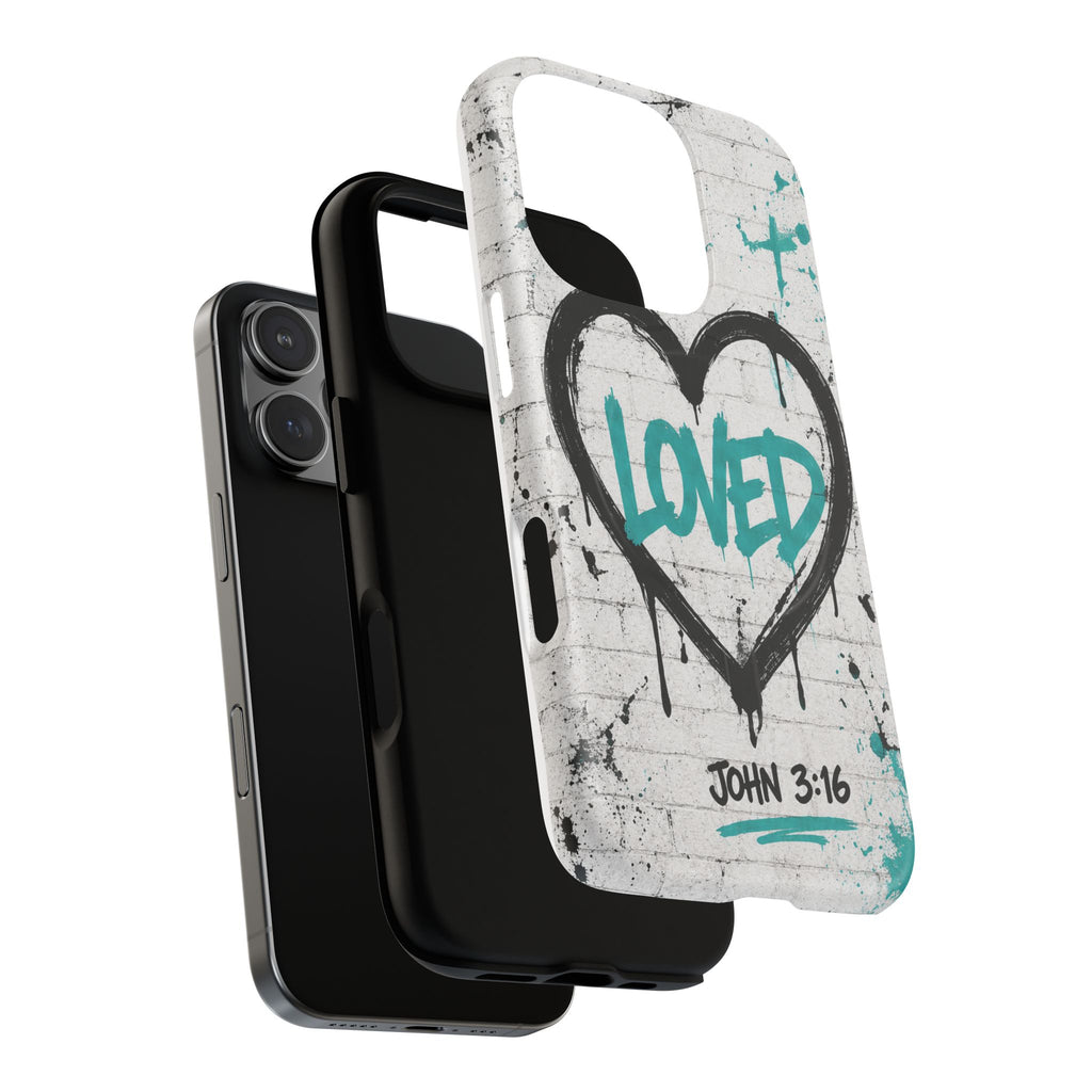 Loved John 3:16 Christian Tough Magnetic Phone Case