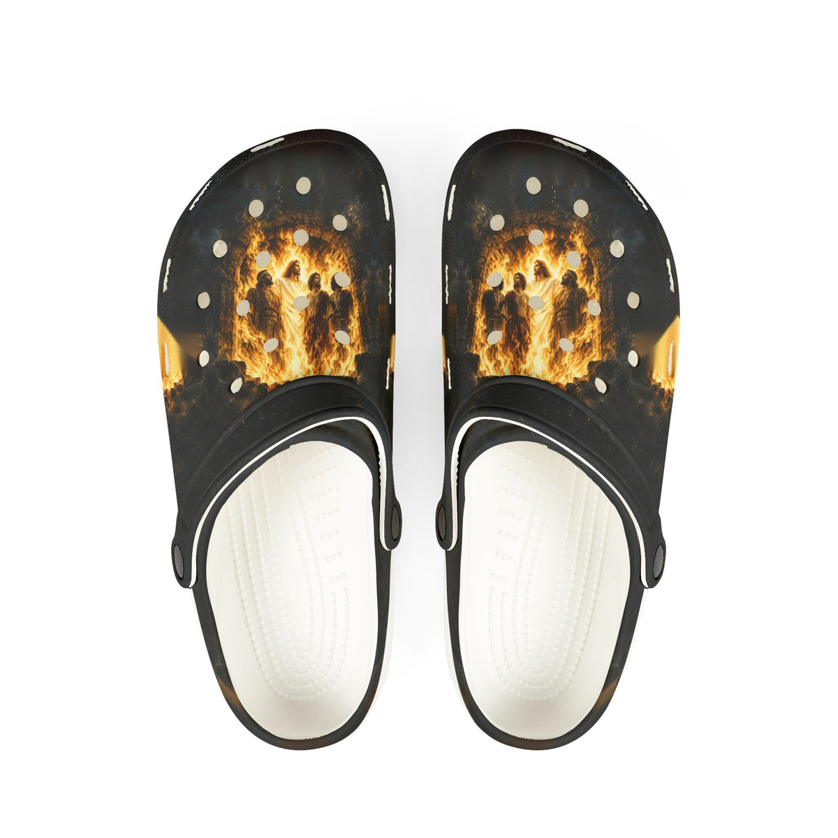 The Fourth in the Fire | Daniel 3:24–25 Christian EVA Foam Clogs