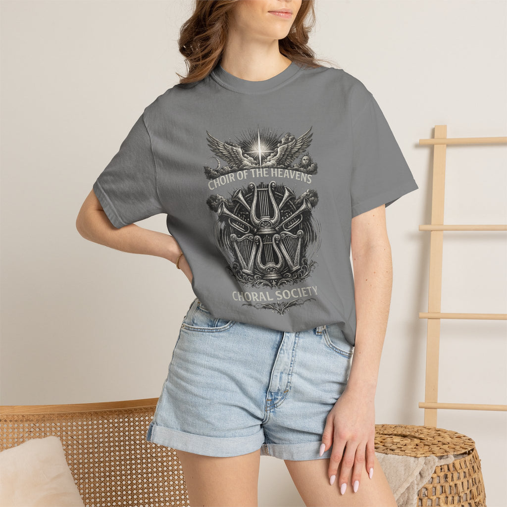 Choir of the Heavens Shirt, Christian Choir Tee, Choral Society Music Shirt, Worship Team Gift, Vintage Angel Music Tee, Church Musician