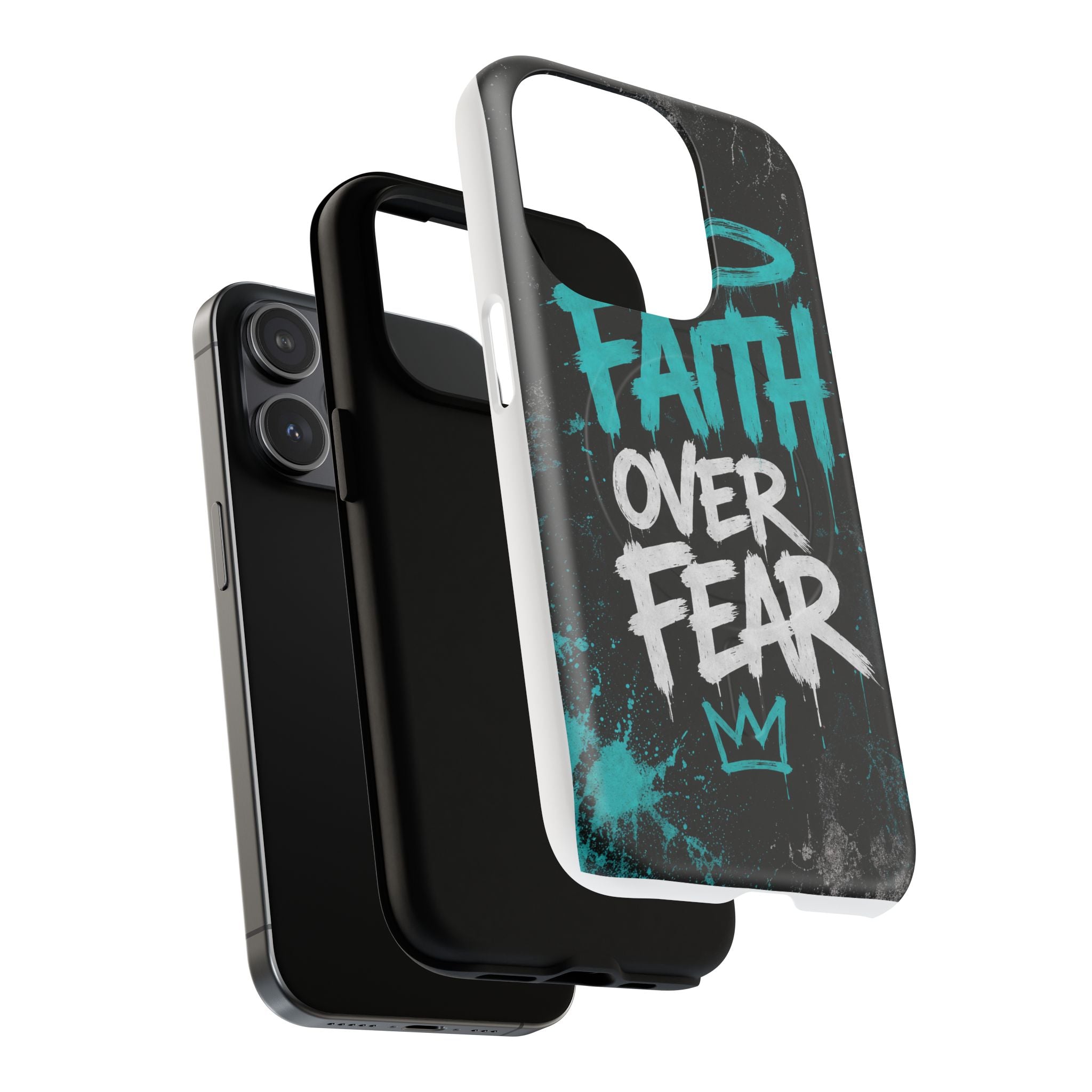 Faith Over Fear Christian Graffiti Tough Magnetic Phone Case