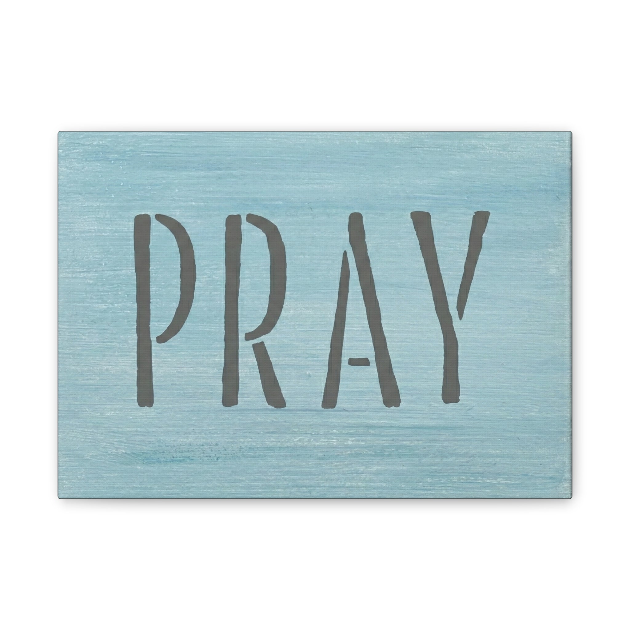 PRAY Christian Canvas Wall Art | Minimalist Faith Quote Print | Modern Neutral Home Decor | Scripture Inspired Wall Art