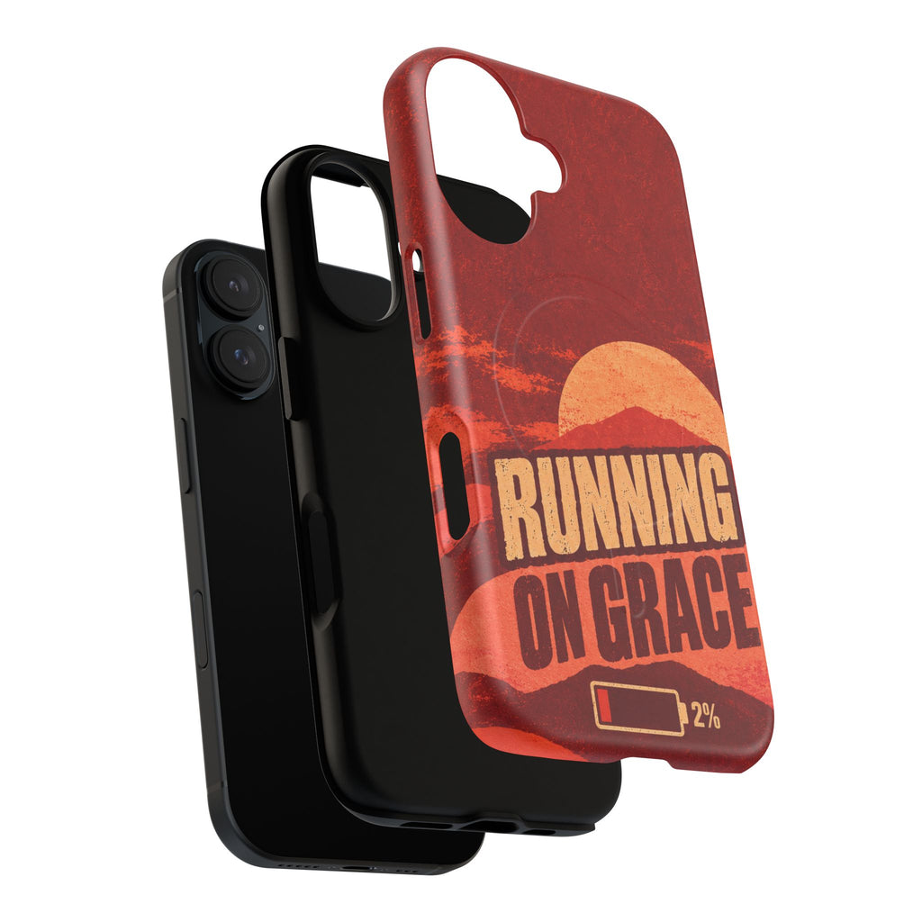 Running on Grace Christian Tough Magnetic Phone Case