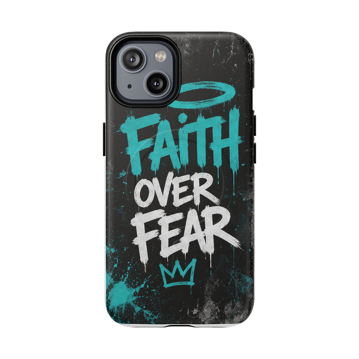 Faith Over Fear Christian Graffiti Phone Case